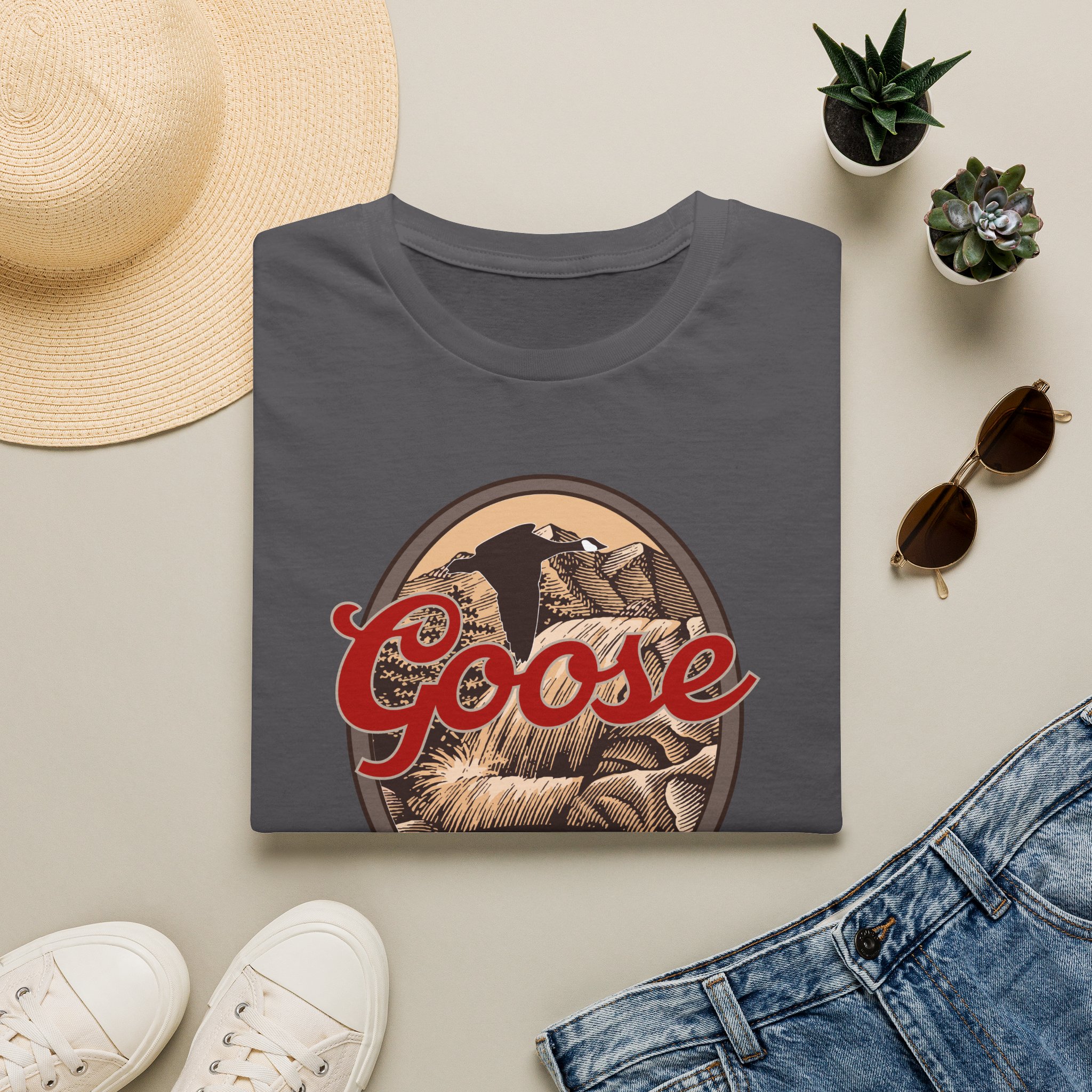 Goose Waterfall Banner Lot Shirt Unisex Softstyle - Image 33
