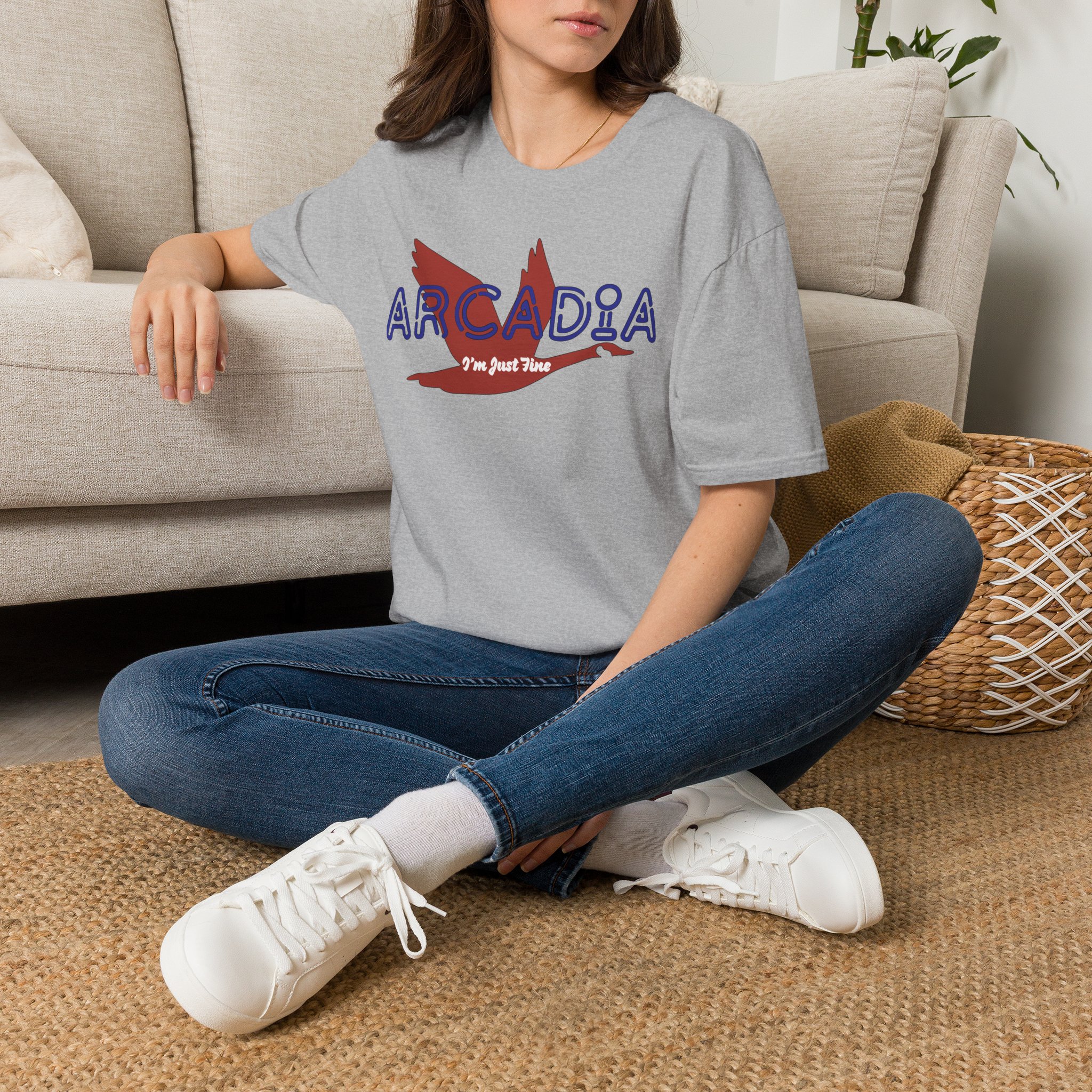 Goose Arcadia I'm Just Fine Lot Shirt Unisex Softstyle - Image 10