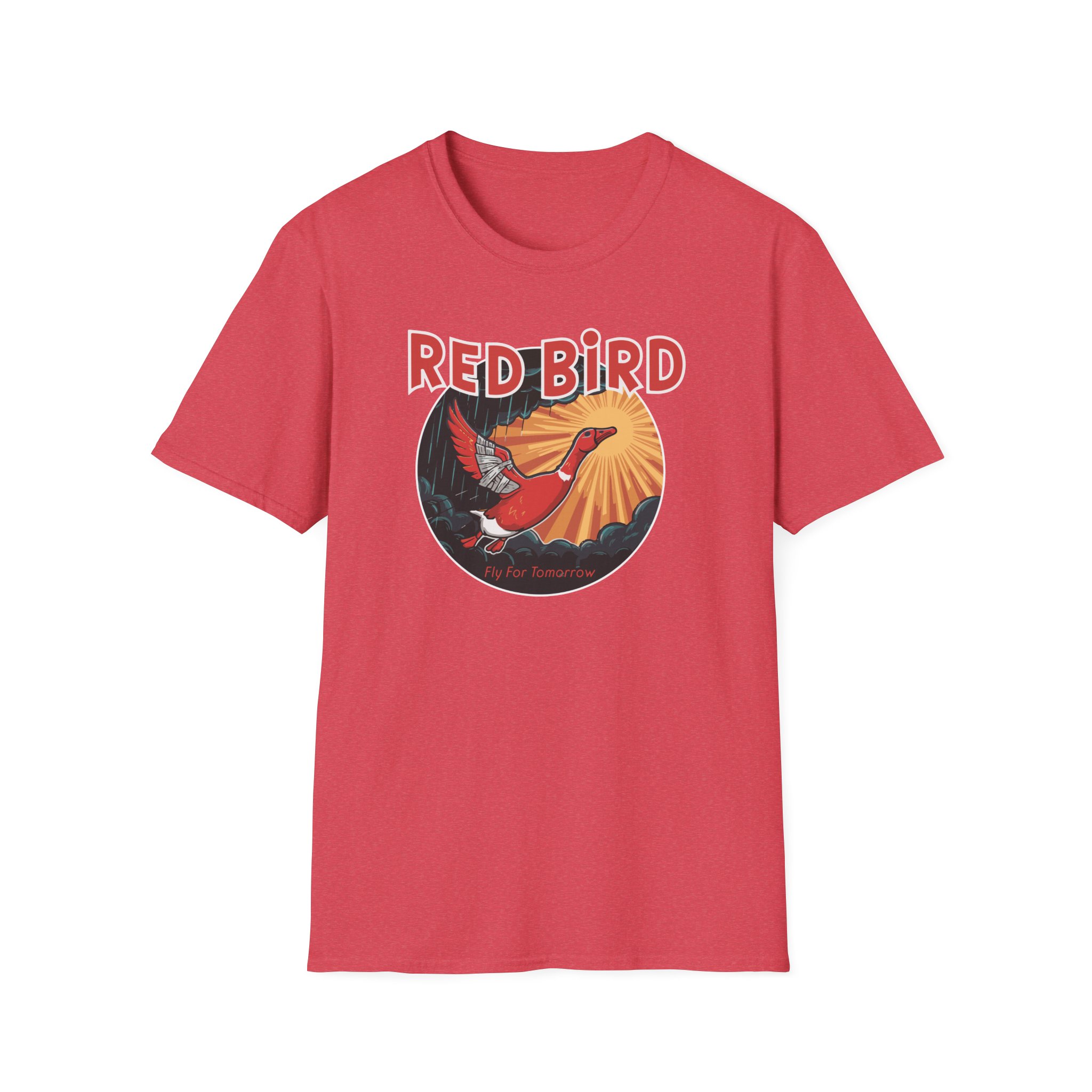 Goose Red Bird Lot Shirt Unisex Softstyle - Image 55