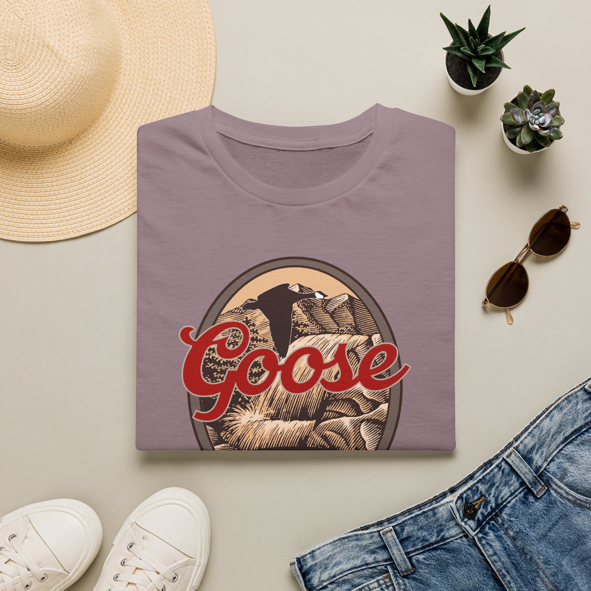 Goose Waterfall Banner Lot Shirt Unisex Softstyle - Image 37