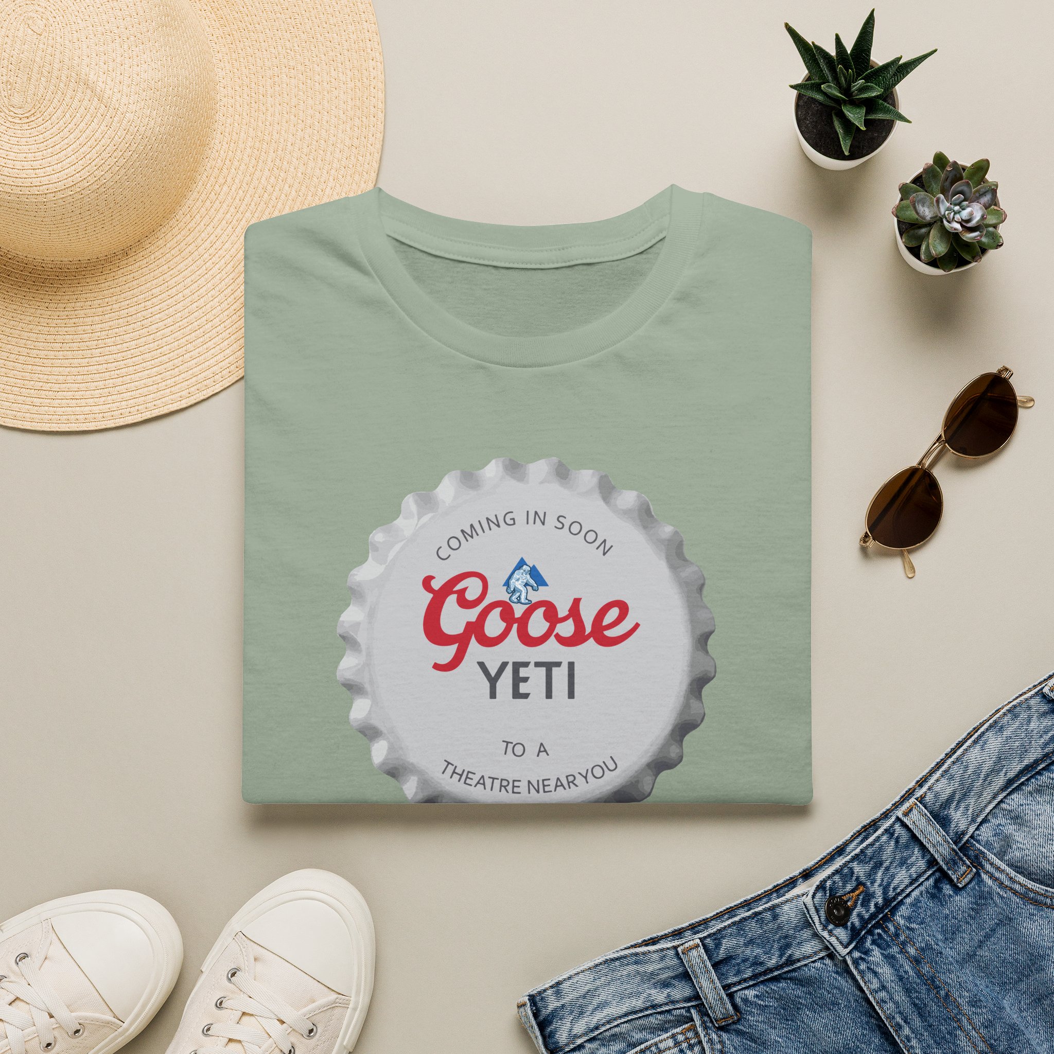 Goose Yeti Bottlecap Lot Shirt Unisex Softstyle - Image 13
