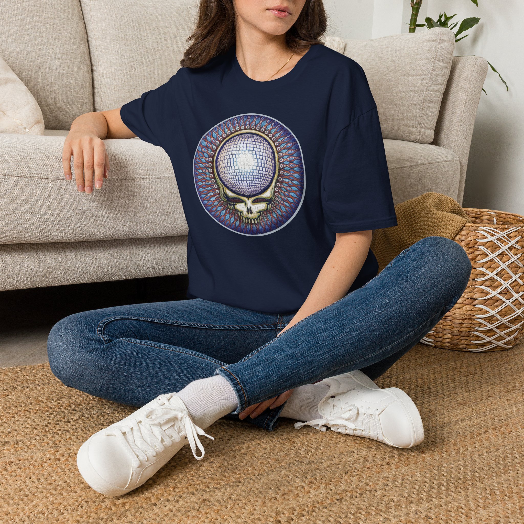 Grateful Dead Disco Ball Steal Your Face Lot Shirt Unisex Softstyle - Image 34