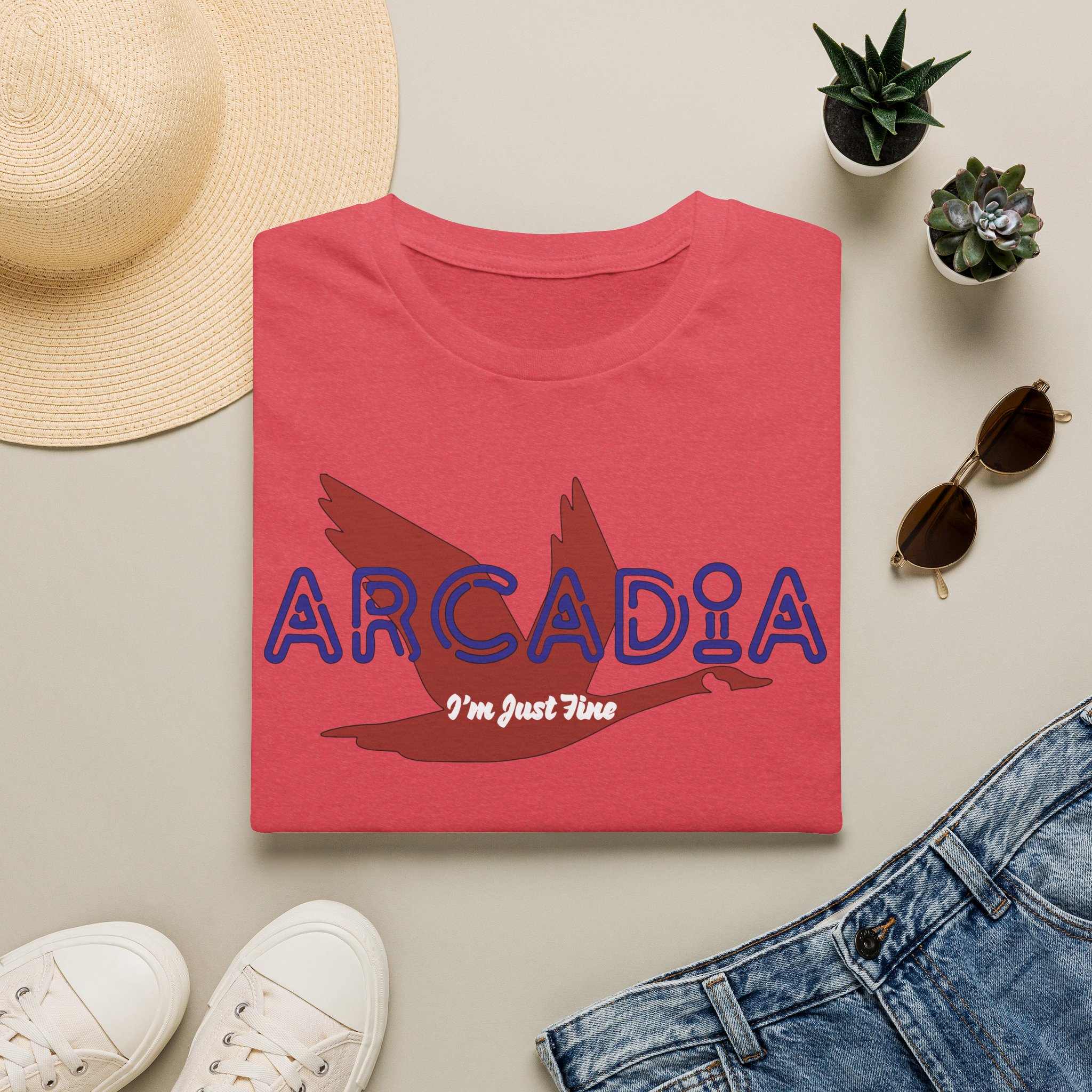 Goose Arcadia I'm Just Fine Lot Shirt Unisex Softstyle - Image 41