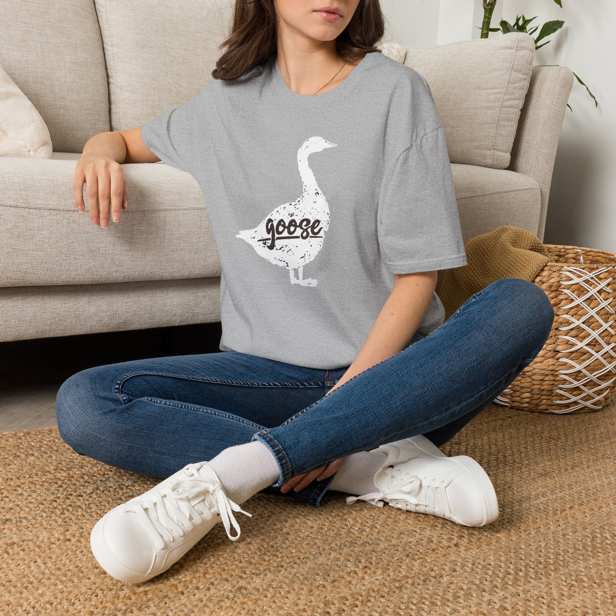 Goose White Goose Lot Shirt Unisex Softstyle - Image 6