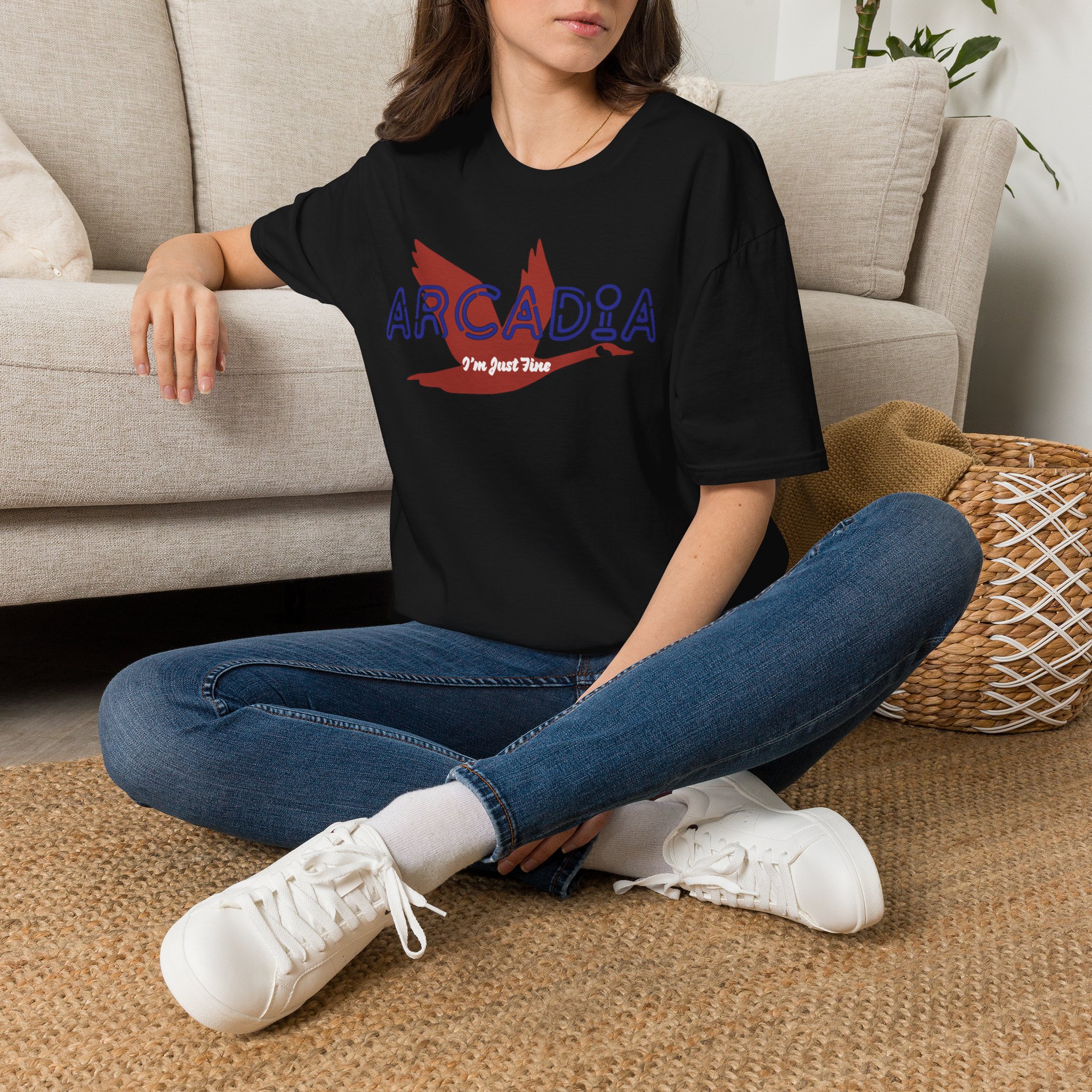 Goose Arcadia I'm Just Fine Lot Shirt Unisex Softstyle - Image 6