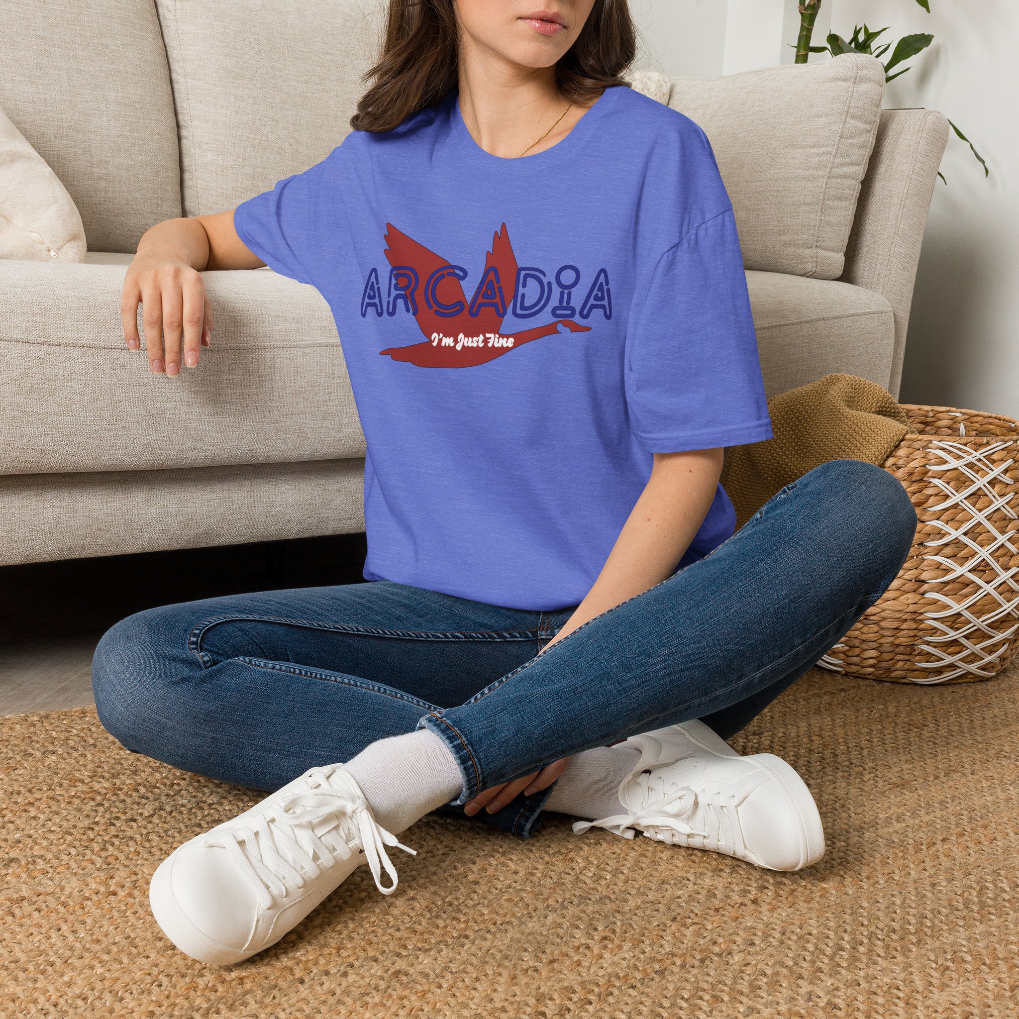 Goose Arcadia I'm Just Fine Lot Shirt Unisex Softstyle - Image 26