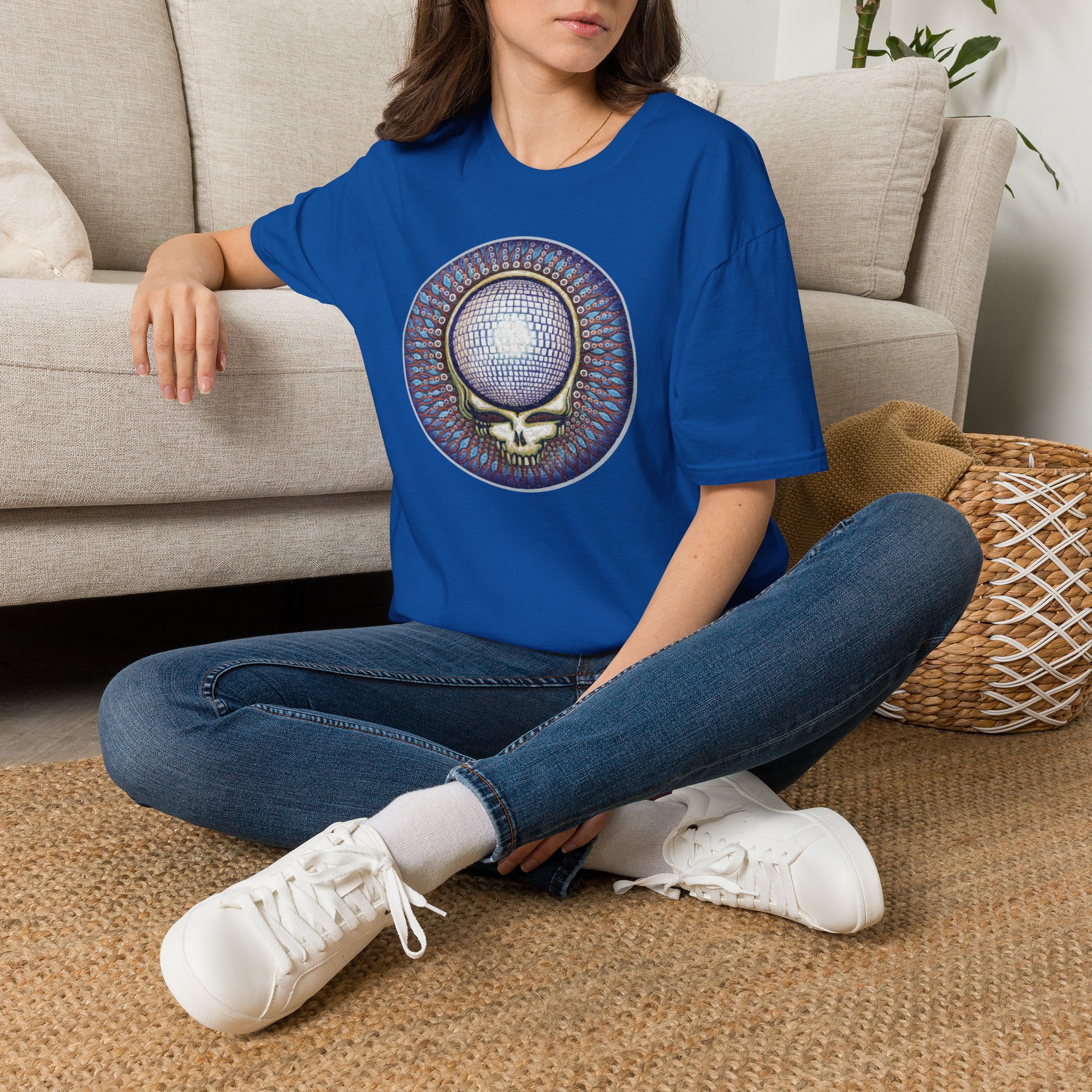 Grateful Dead Disco Ball Steal Your Face Lot Shirt Unisex Softstyle - Image 30