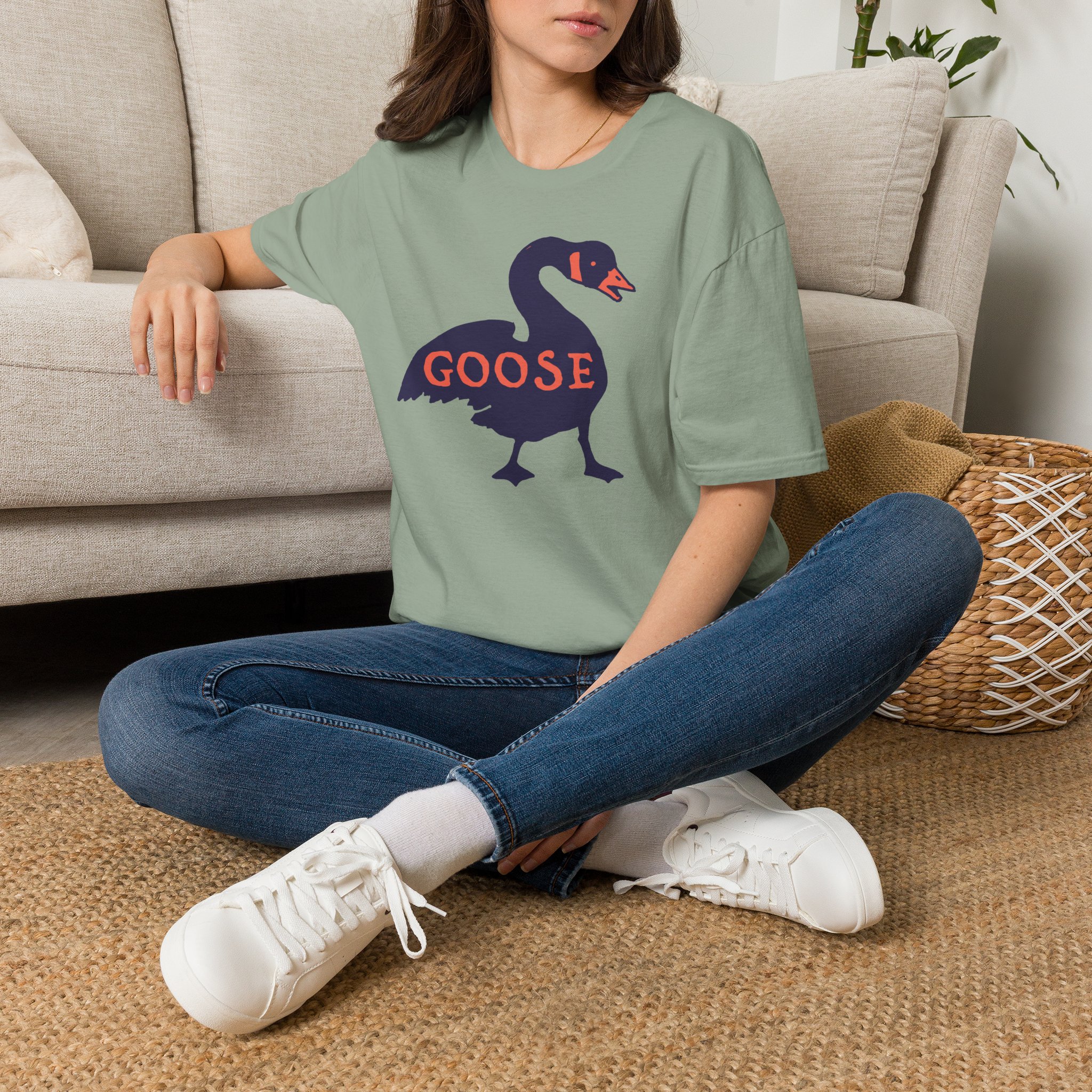 Goose Violet Orange Lot Shirt Unisex Softstyle - Image 26