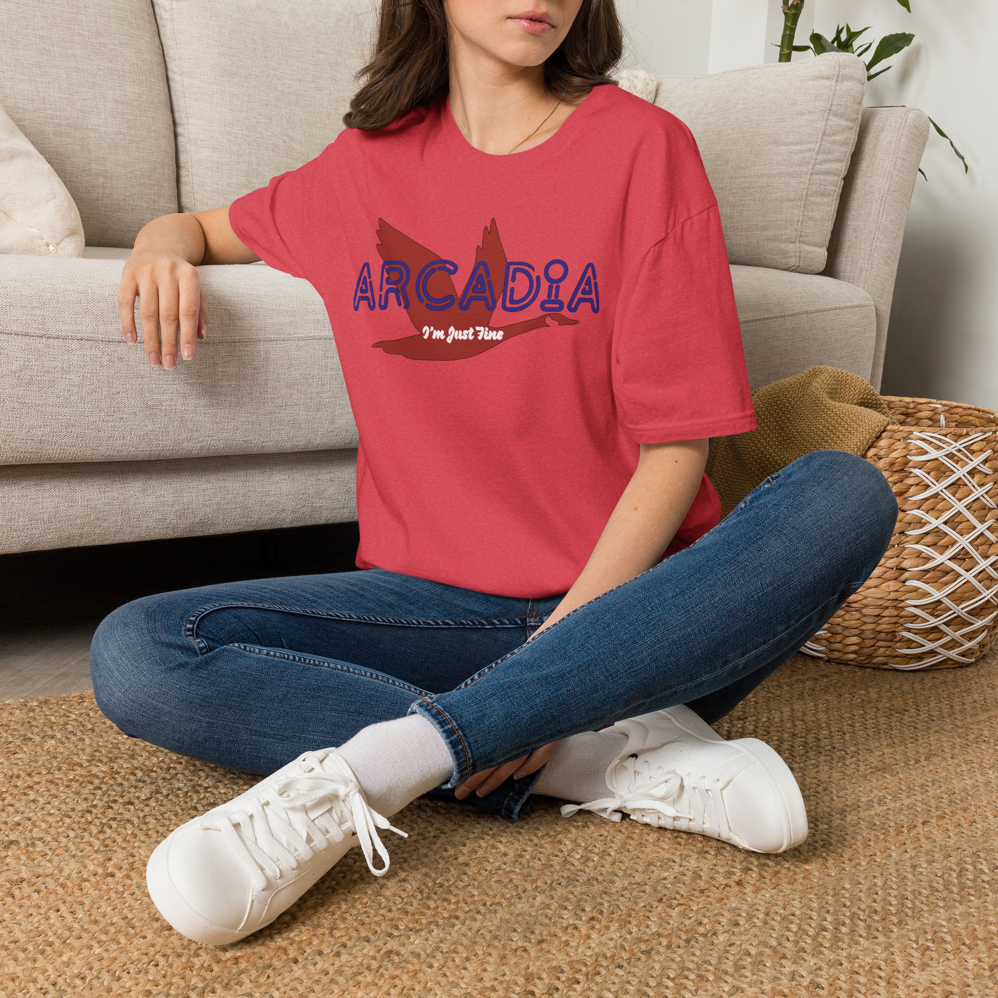 Goose Arcadia I'm Just Fine Lot Shirt Unisex Softstyle - Image 42