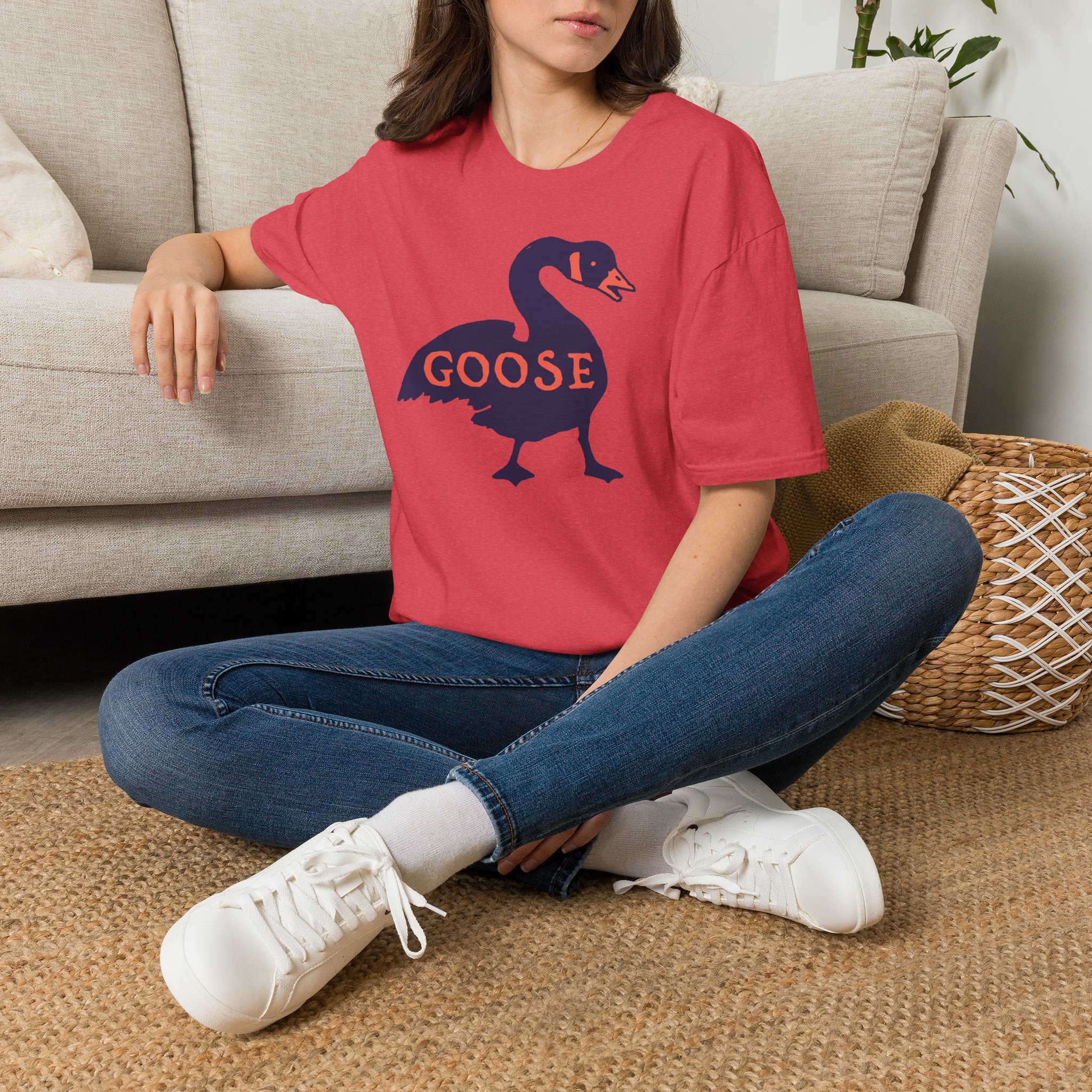 Goose Violet Orange Lot Shirt Unisex Softstyle - Image 58