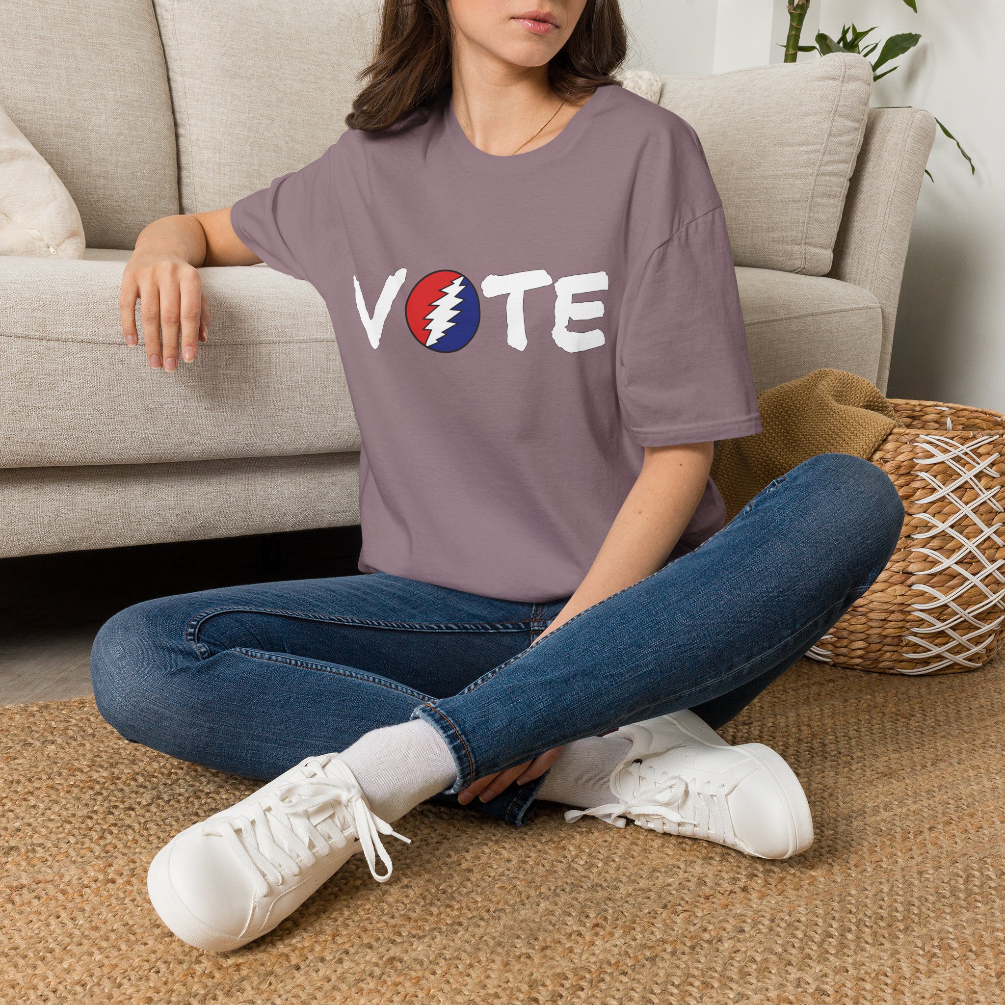 Grateful Dead Vote Lot Shirt White Unisex Softstyle - Image 58