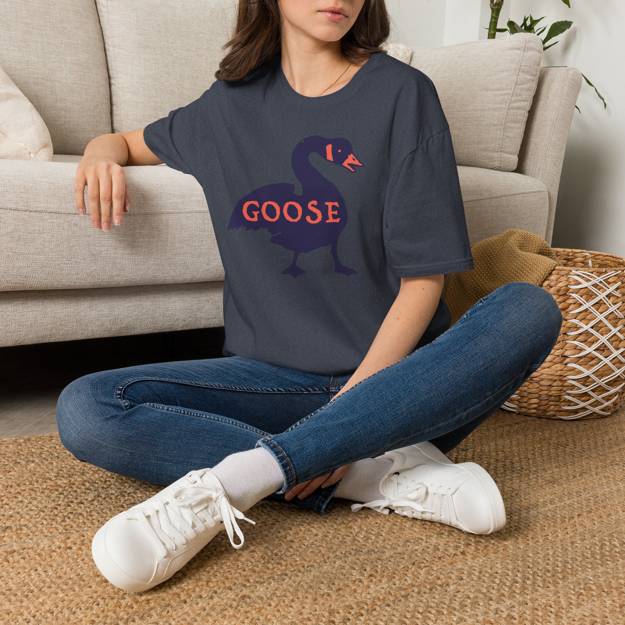 Goose Violet Orange Lot Shirt Unisex Softstyle - Image 46