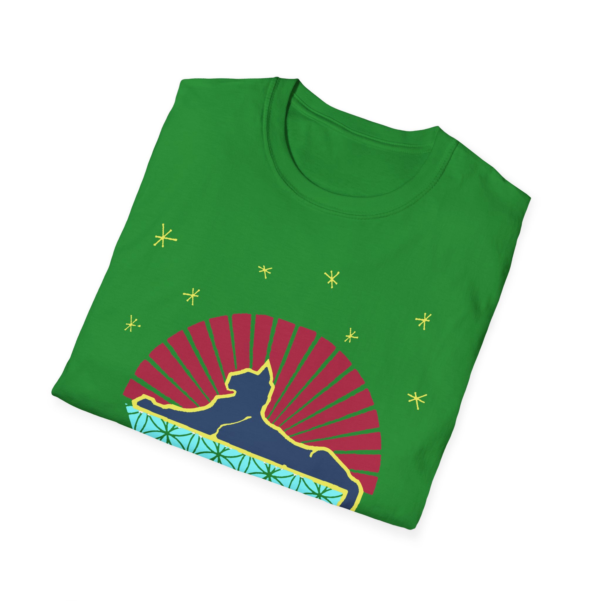Grateful Dead Cat Under Stars Lot Shirt Unisex Softstyle T-Shirt - Image 24