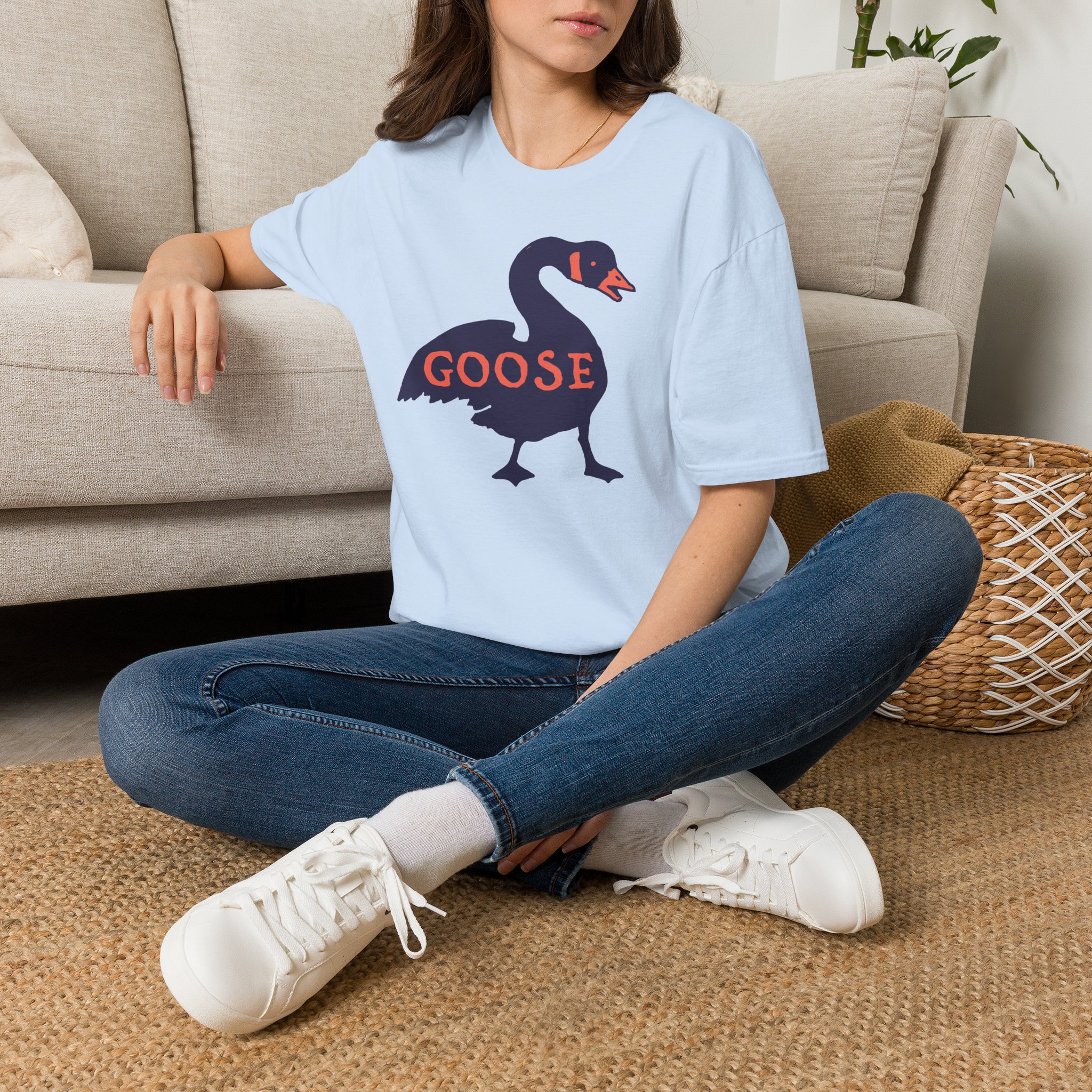 Goose Violet Orange Lot Shirt Unisex Softstyle - Image 34
