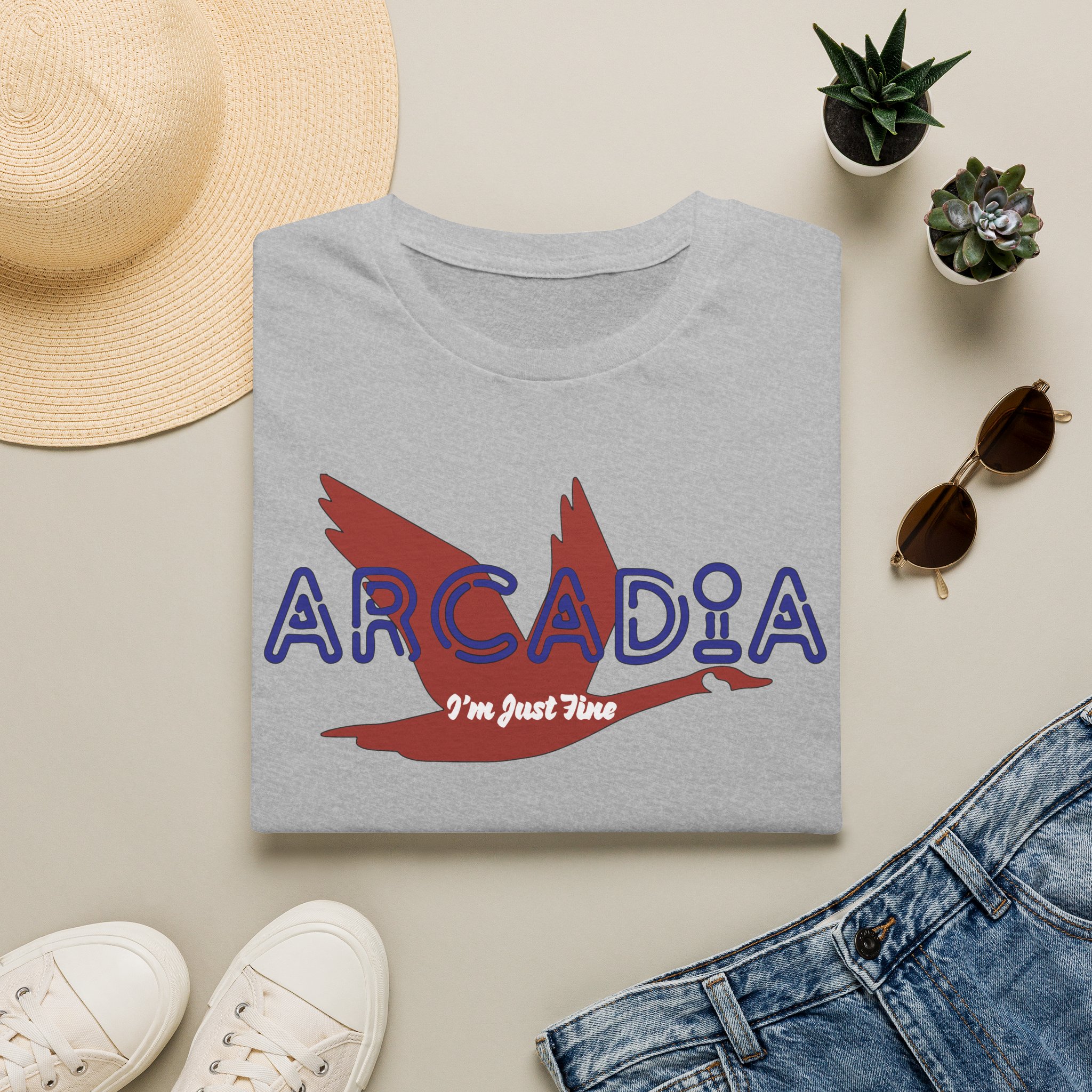 Goose Arcadia I'm Just Fine Lot Shirt Unisex Softstyle - Image 9
