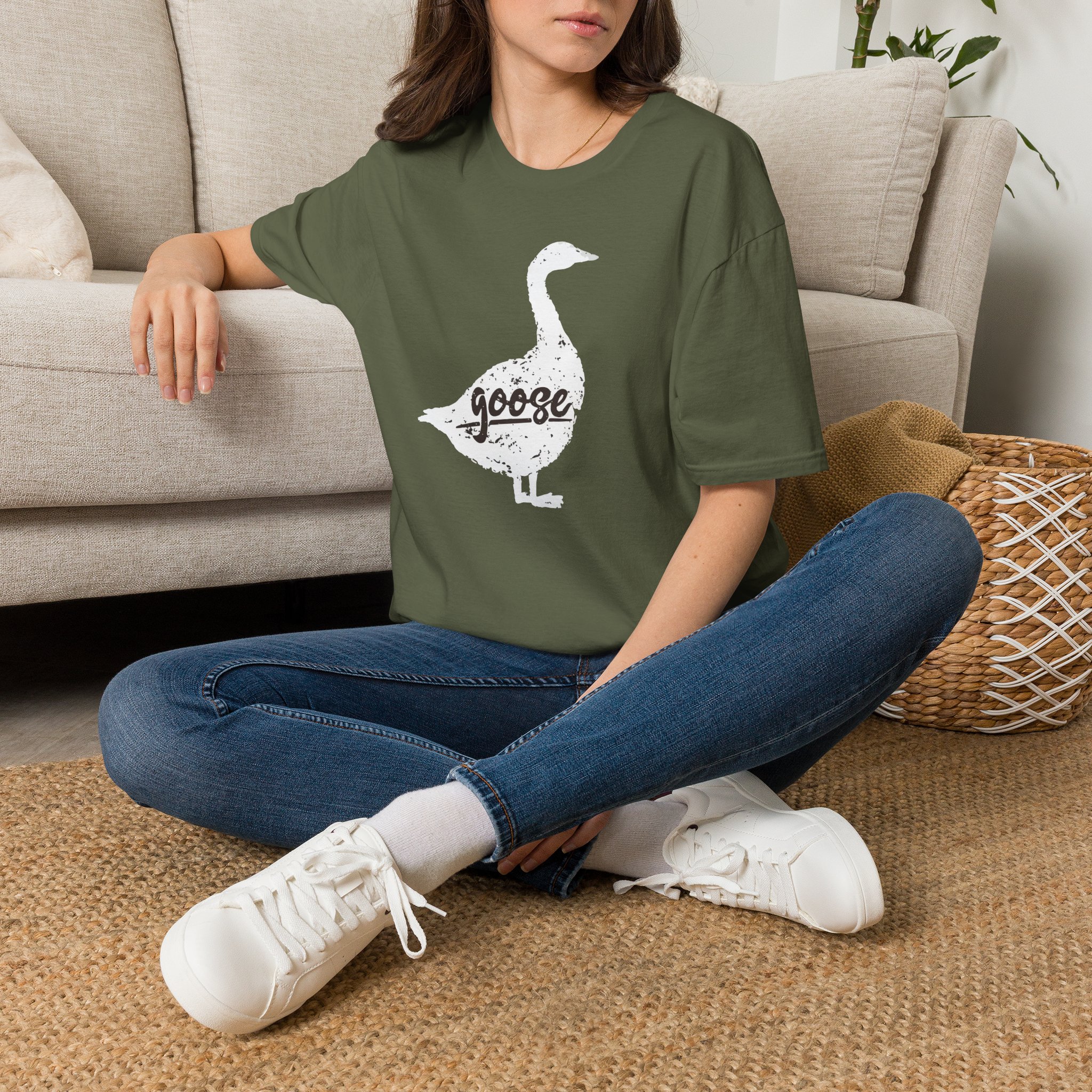 Goose White Goose Lot Shirt Unisex Softstyle - Image 18