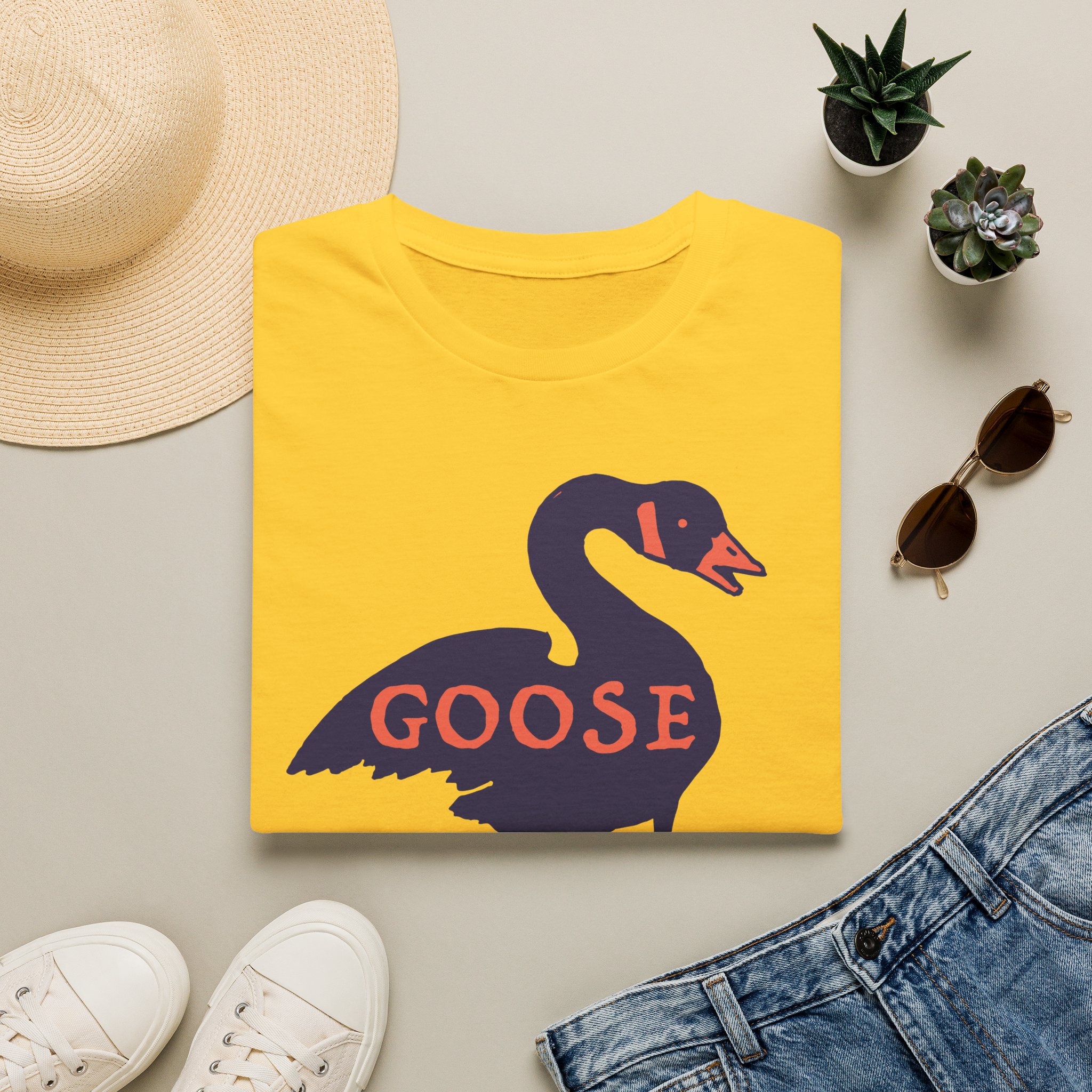 Goose Violet Orange Lot Shirt Unisex Softstyle - Image 21