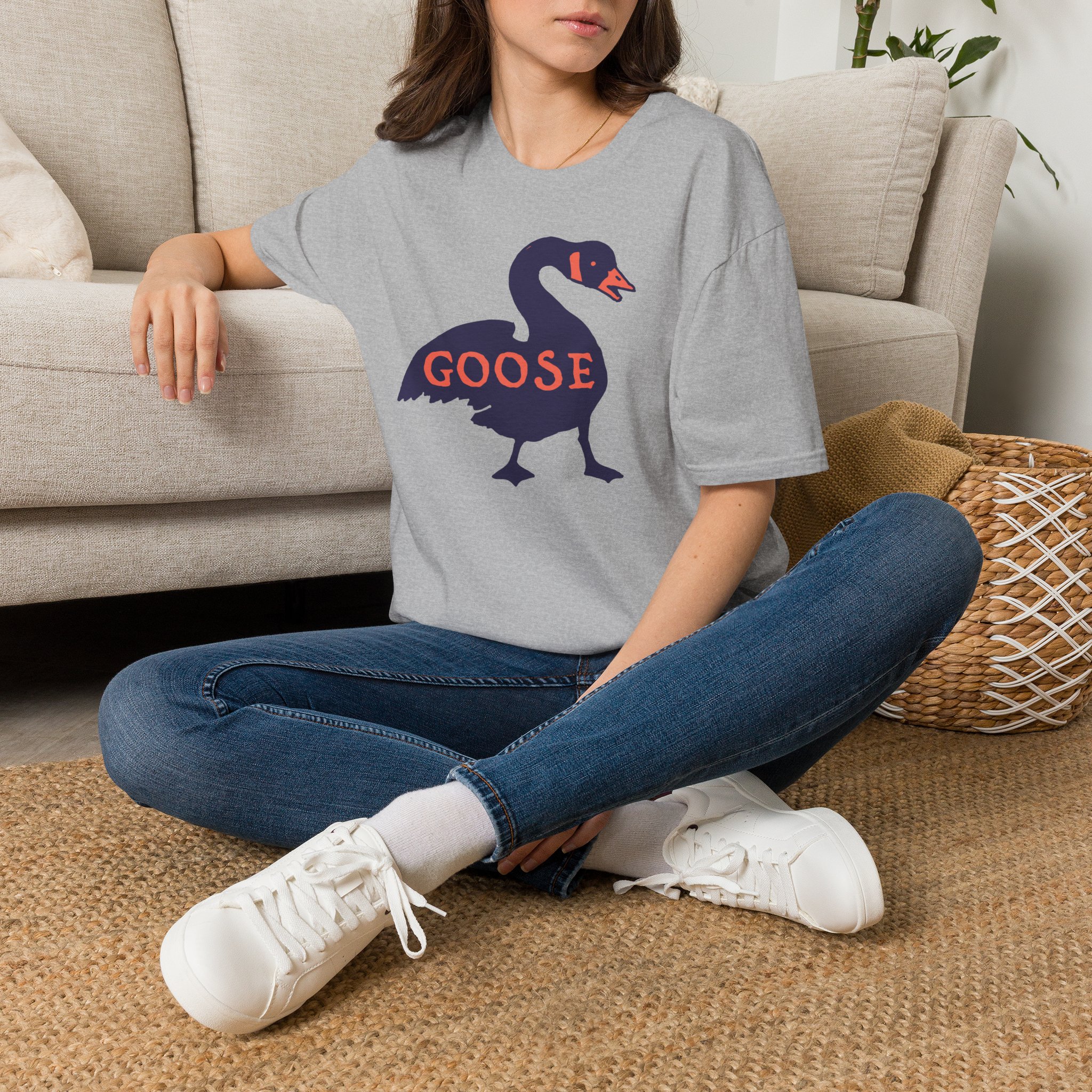Goose Violet Orange Lot Shirt Unisex Softstyle - Image 10