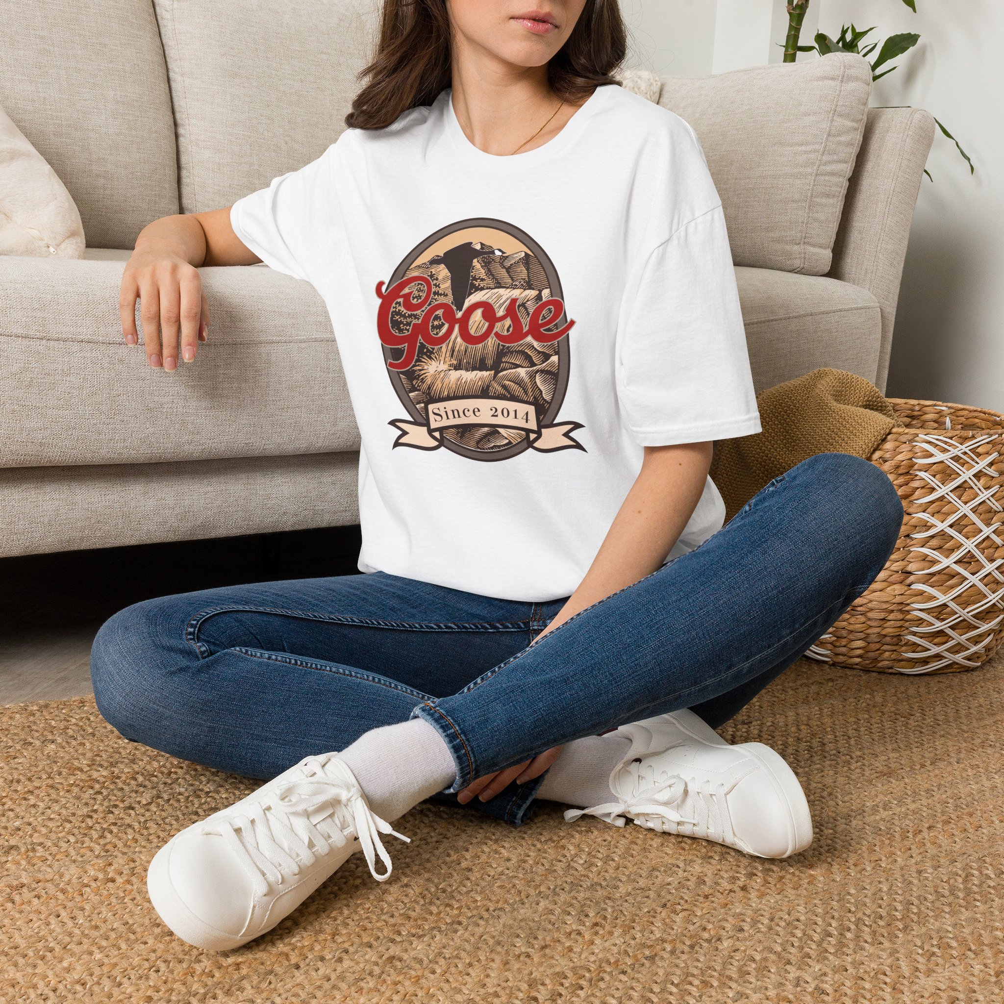 Goose Waterfall Banner Lot Shirt Unisex Softstyle - Image 2