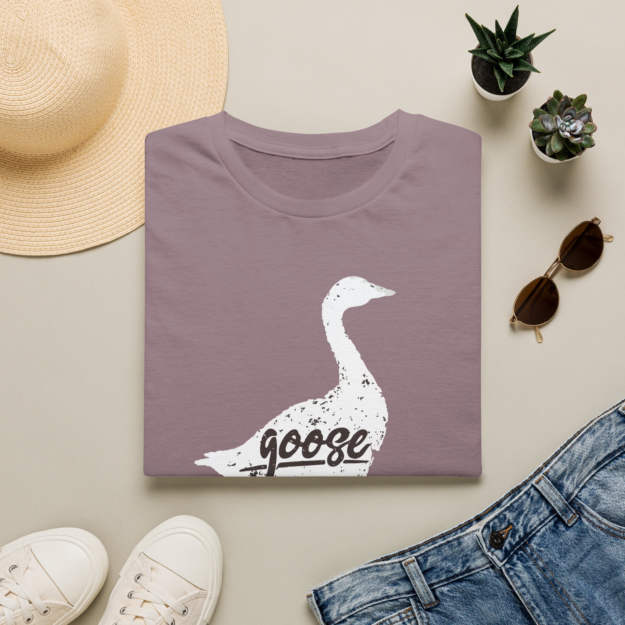 Goose White Goose Lot Shirt Unisex Softstyle - Image 53