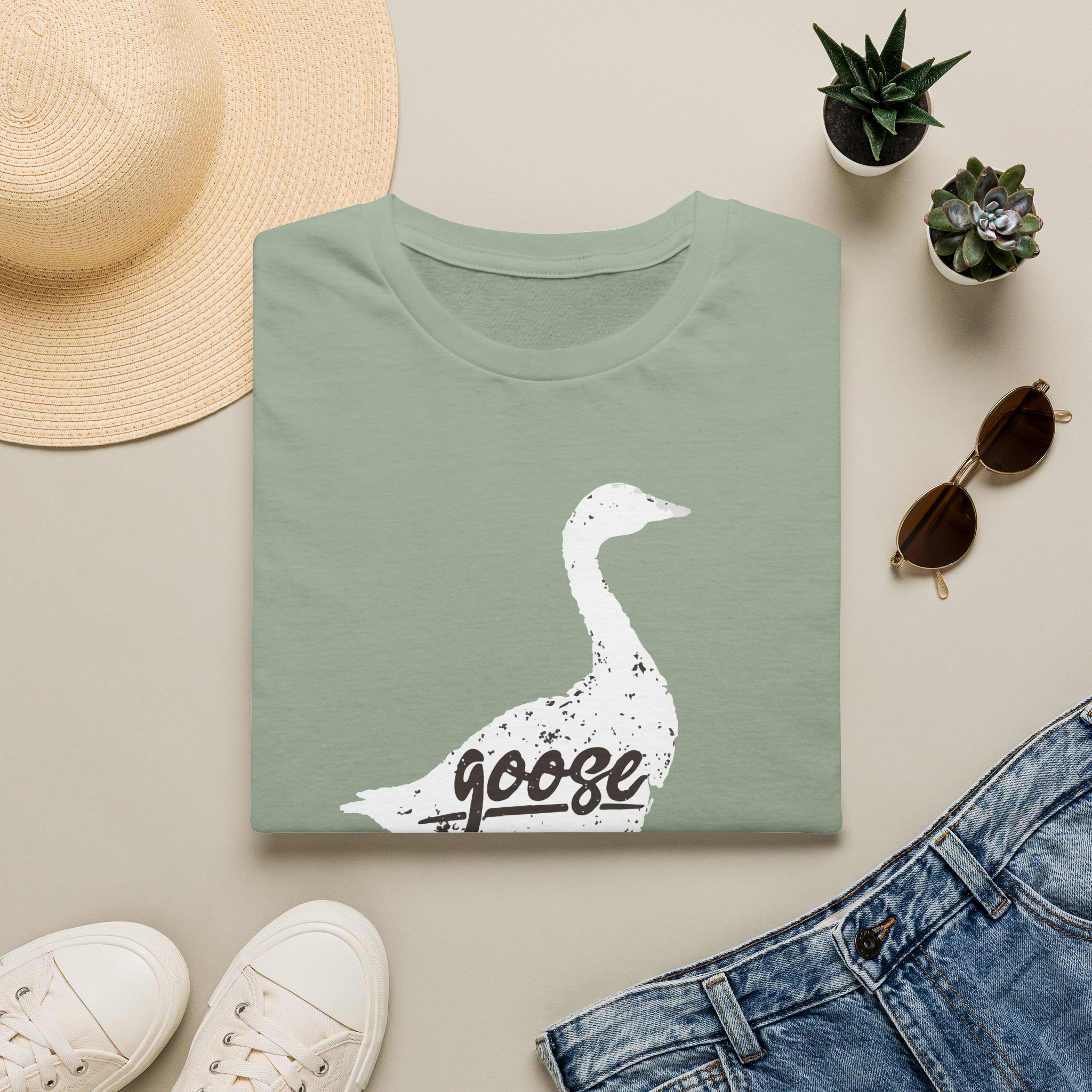 Goose White Goose Lot Shirt Unisex Softstyle - Image 21