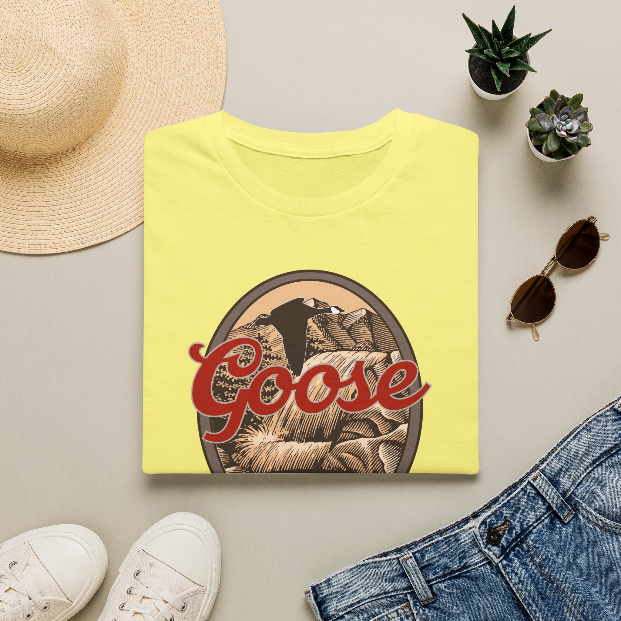 Goose Waterfall Banner Lot Shirt Unisex Softstyle - Image 17