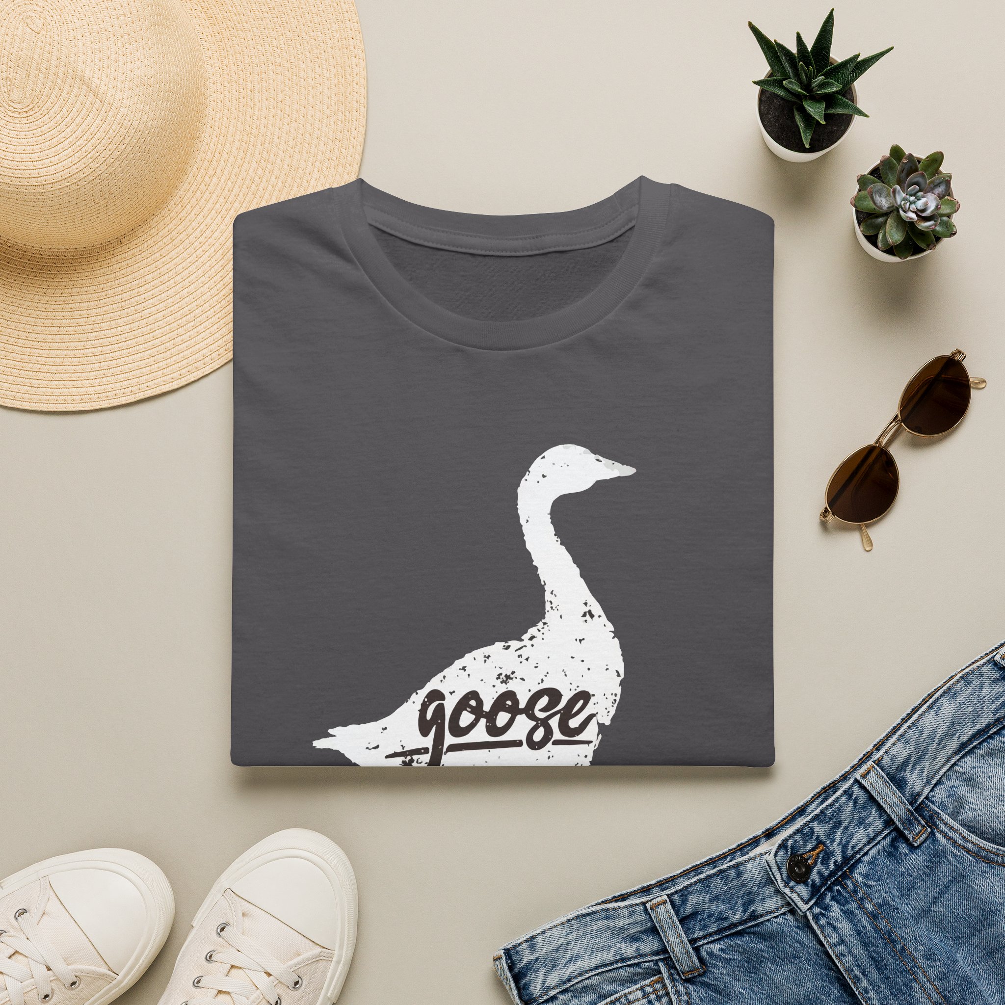 Goose White Goose Lot Shirt Unisex Softstyle - Image 41