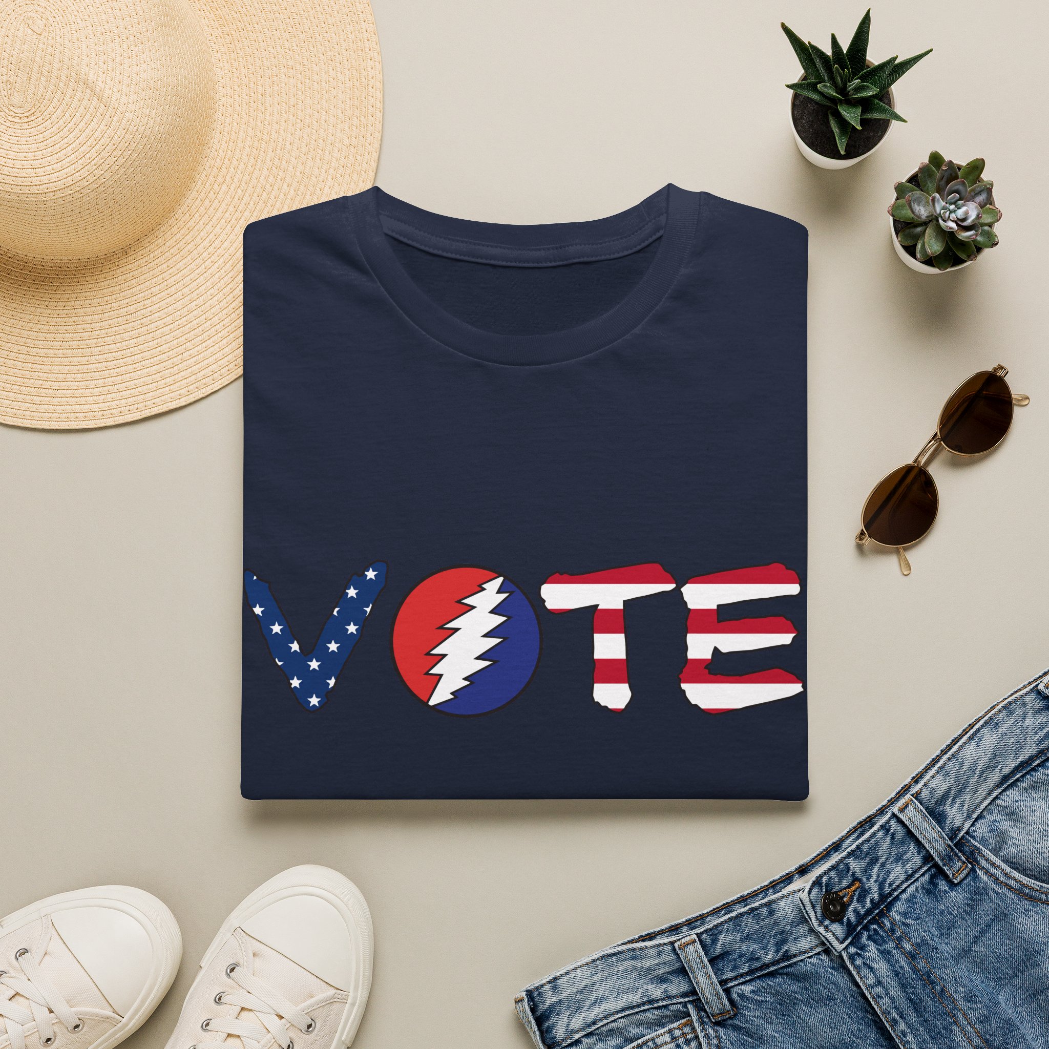 Grateful Dead Vote Lot Shirt Flag Unisex Softstyle - Image 45