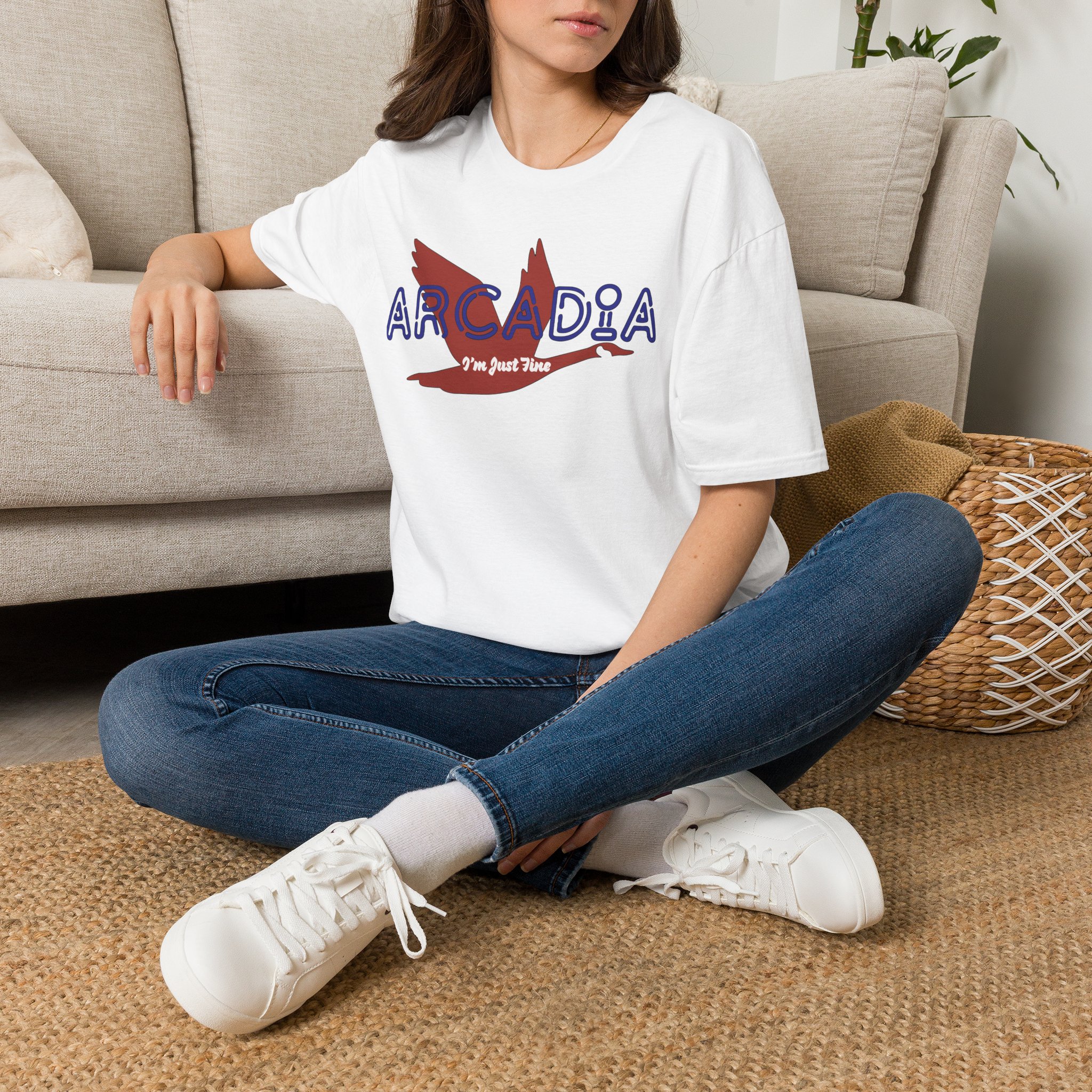 Goose Arcadia I'm Just Fine Lot Shirt Unisex Softstyle - Image 2