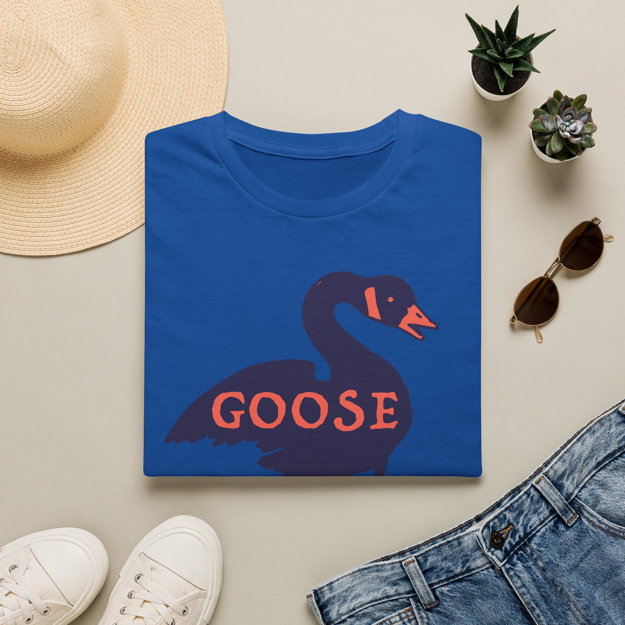 Goose Violet Orange Lot Shirt Unisex Softstyle - Image 41