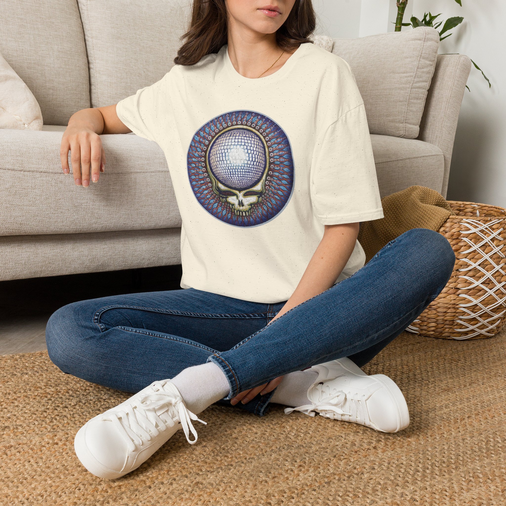 Grateful Dead Disco Ball Steal Your Face Lot Shirt Unisex Softstyle - Image 14