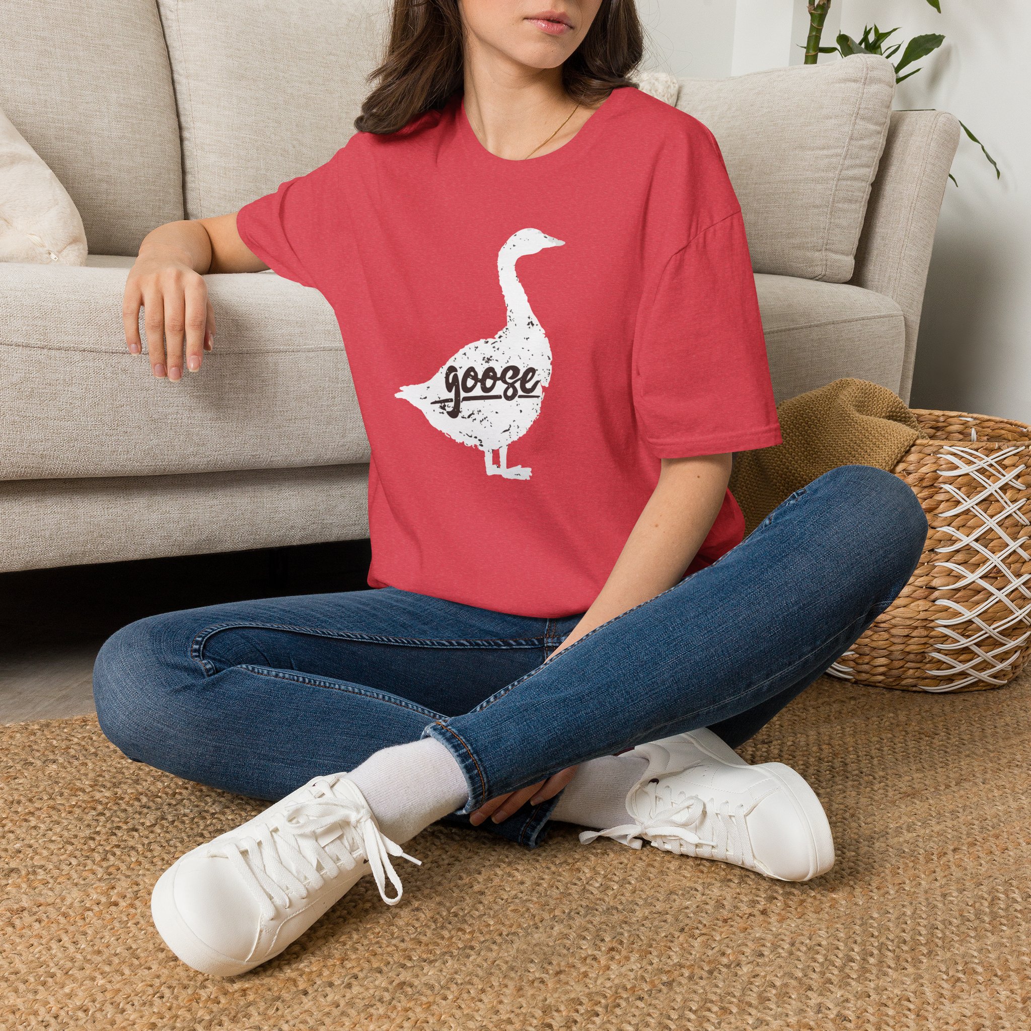 Goose White Goose Lot Shirt Unisex Softstyle - Image 62