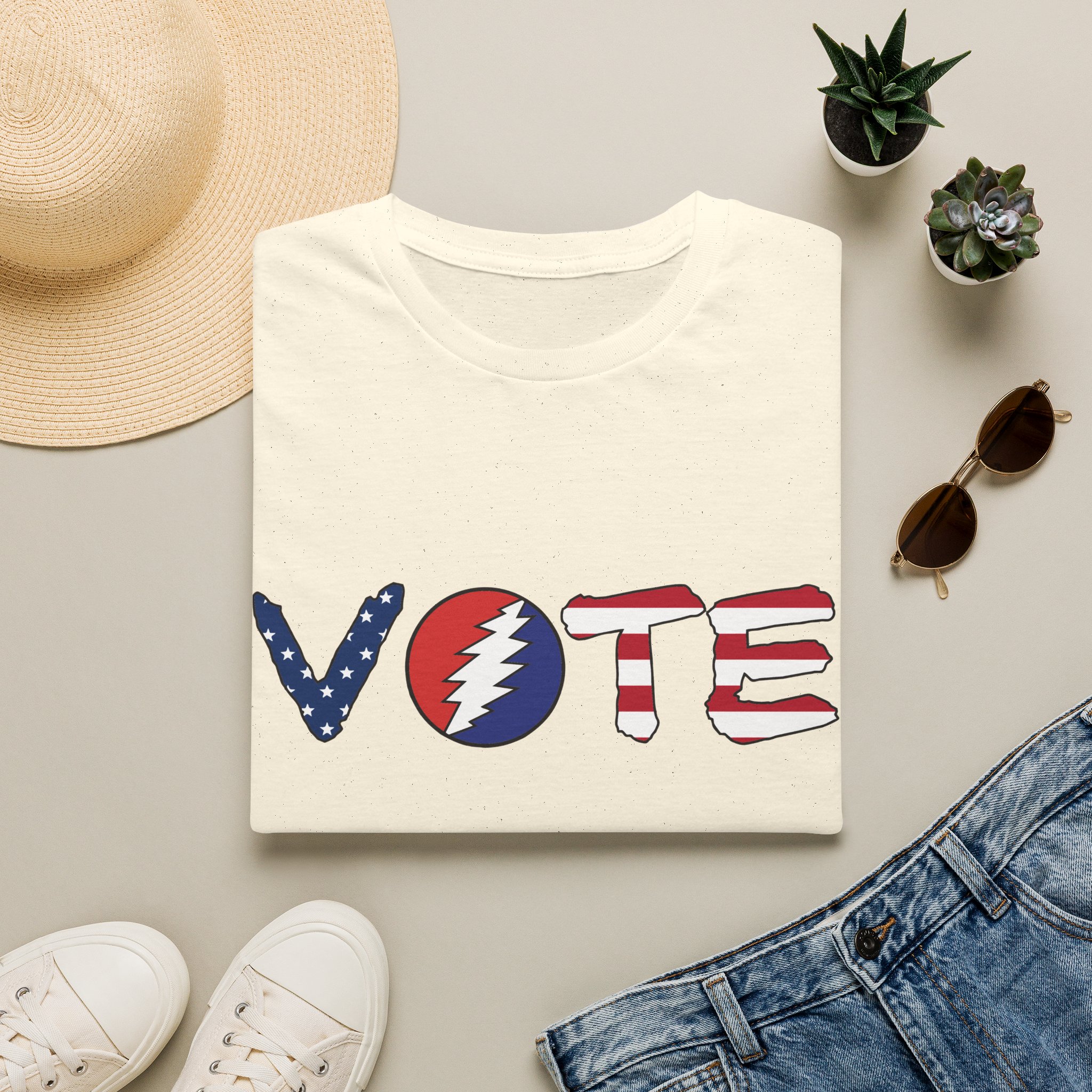 Grateful Dead Vote Lot Shirt Flag Unisex Softstyle - Image 13