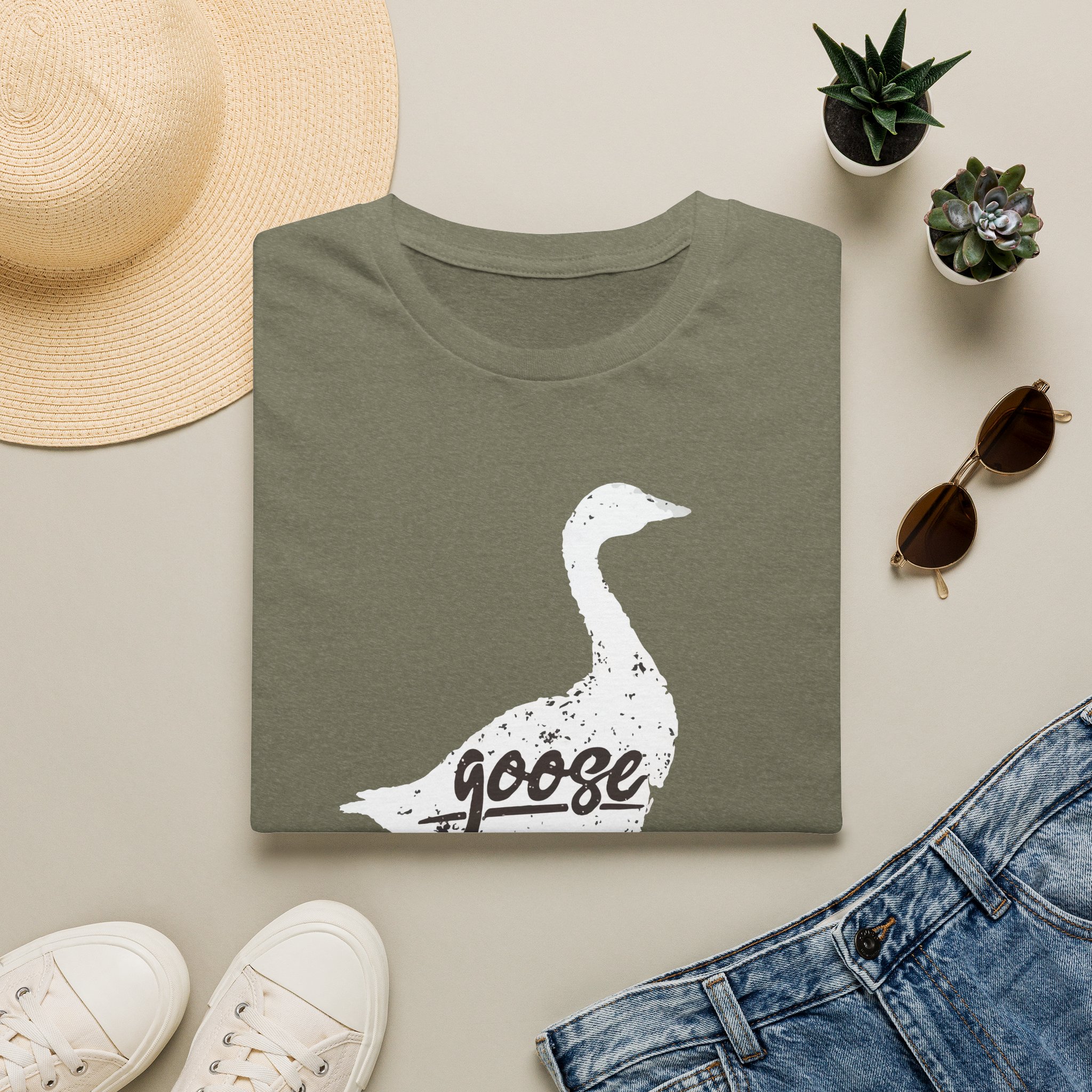 Goose White Goose Lot Shirt Unisex Softstyle - Image 13