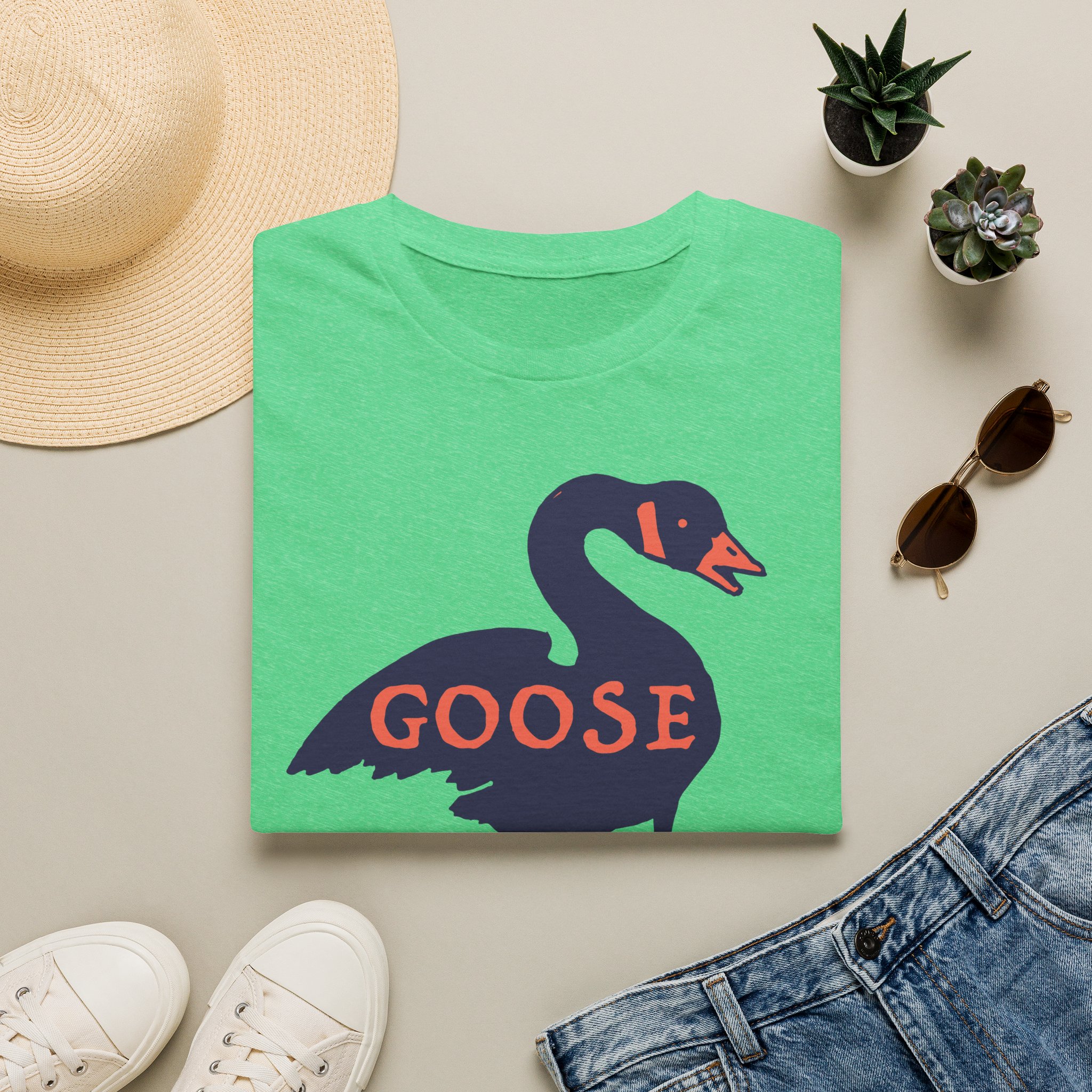 Goose Violet Orange Lot Shirt Unisex Softstyle - Image 29