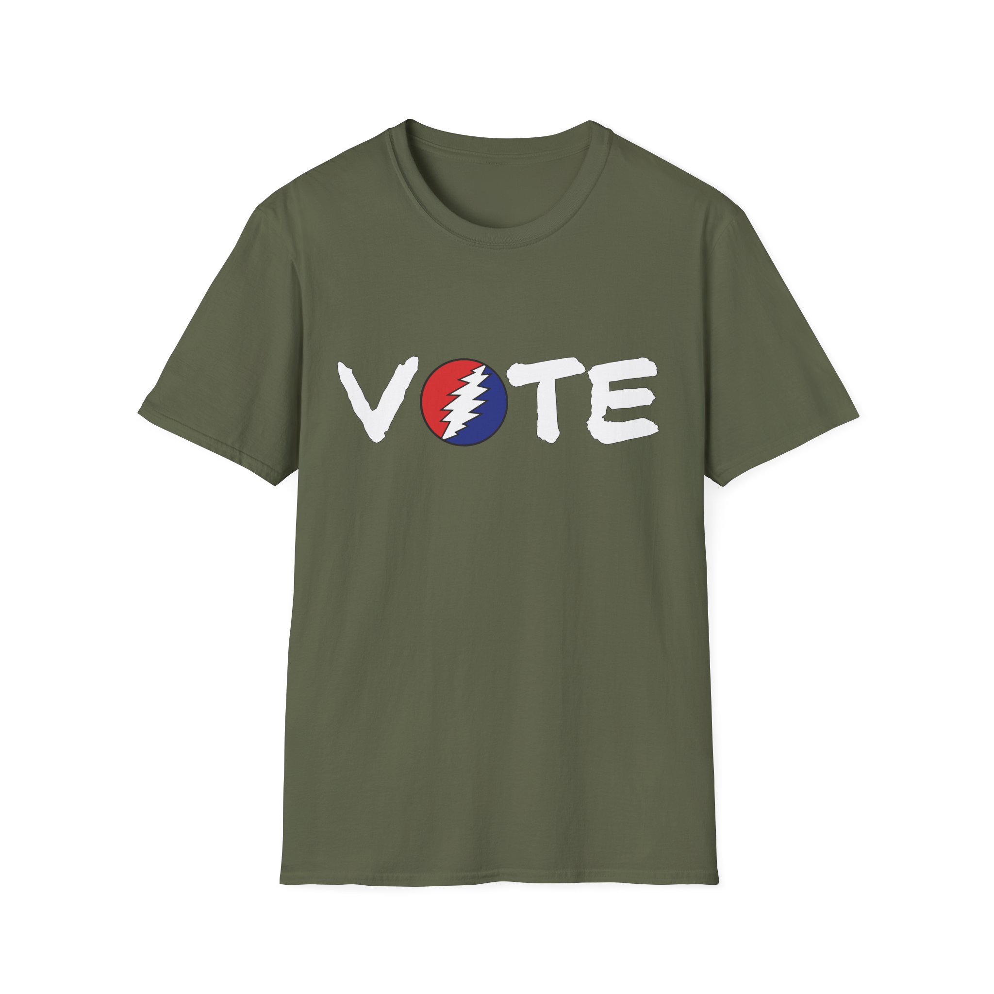 Grateful Dead Vote Lot Shirt White Unisex Softstyle - Image 23