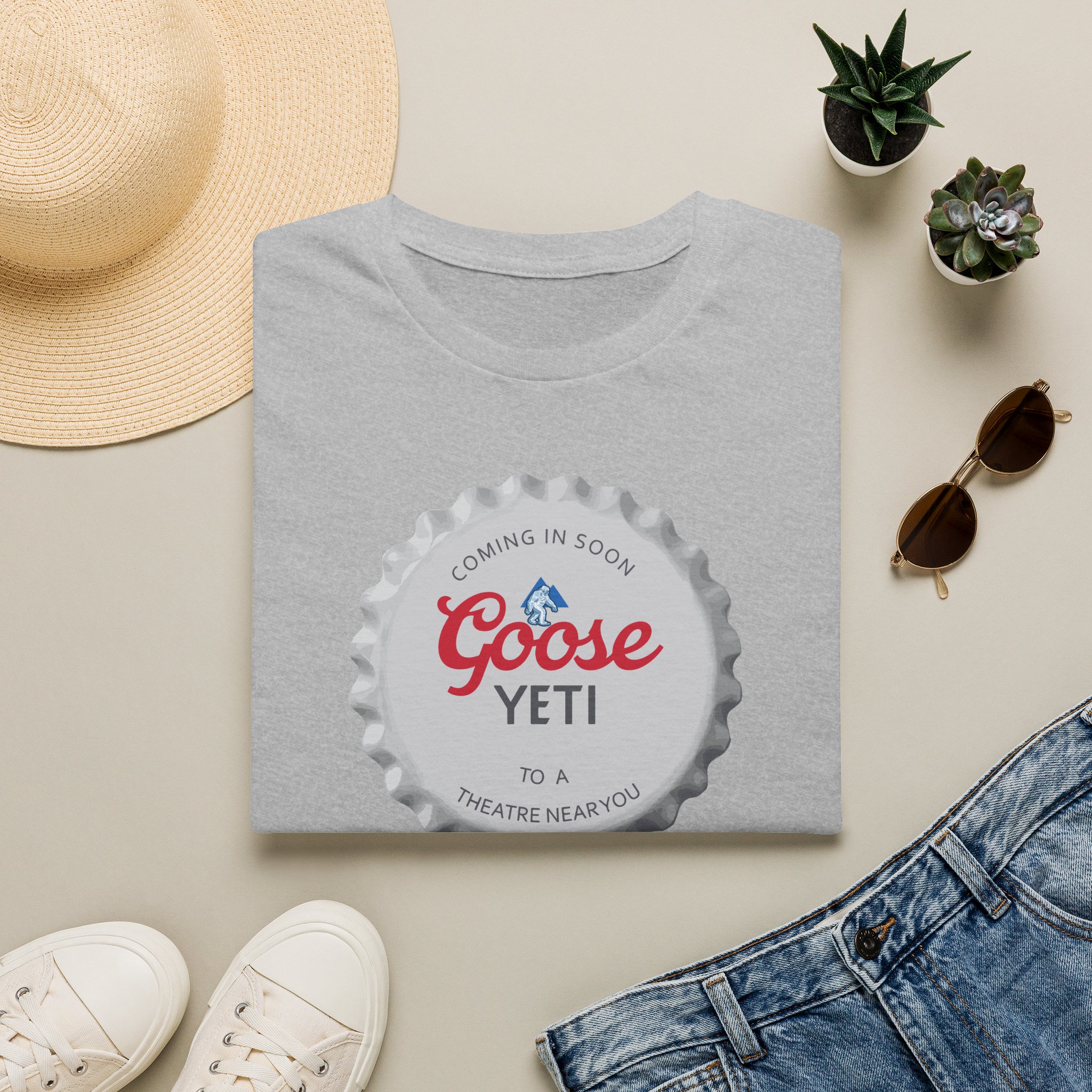 Goose Yeti Bottlecap Lot Shirt Unisex Softstyle - Image 9