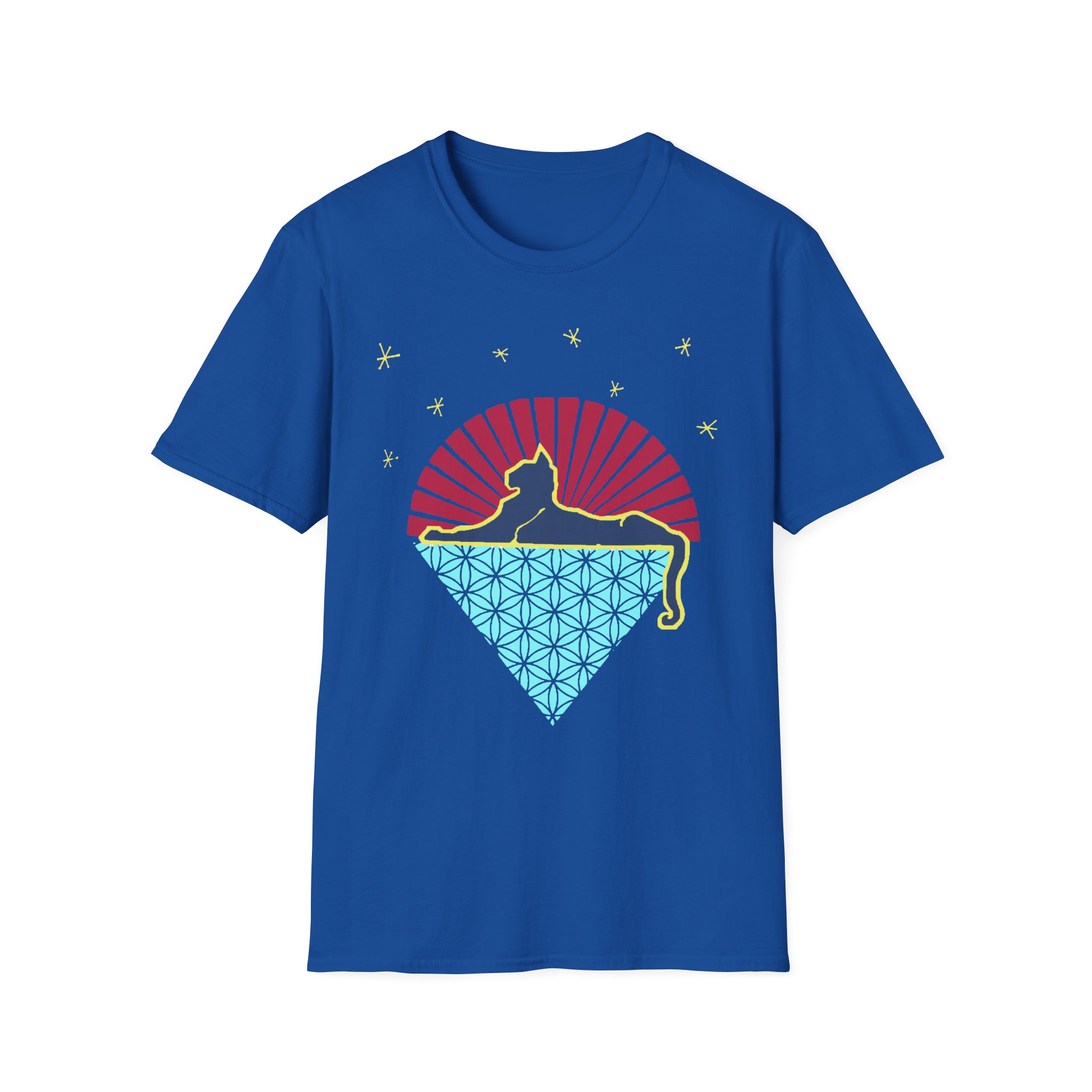 Grateful Dead Cat Under Stars Lot Shirt Unisex Softstyle T-Shirt - Image 29