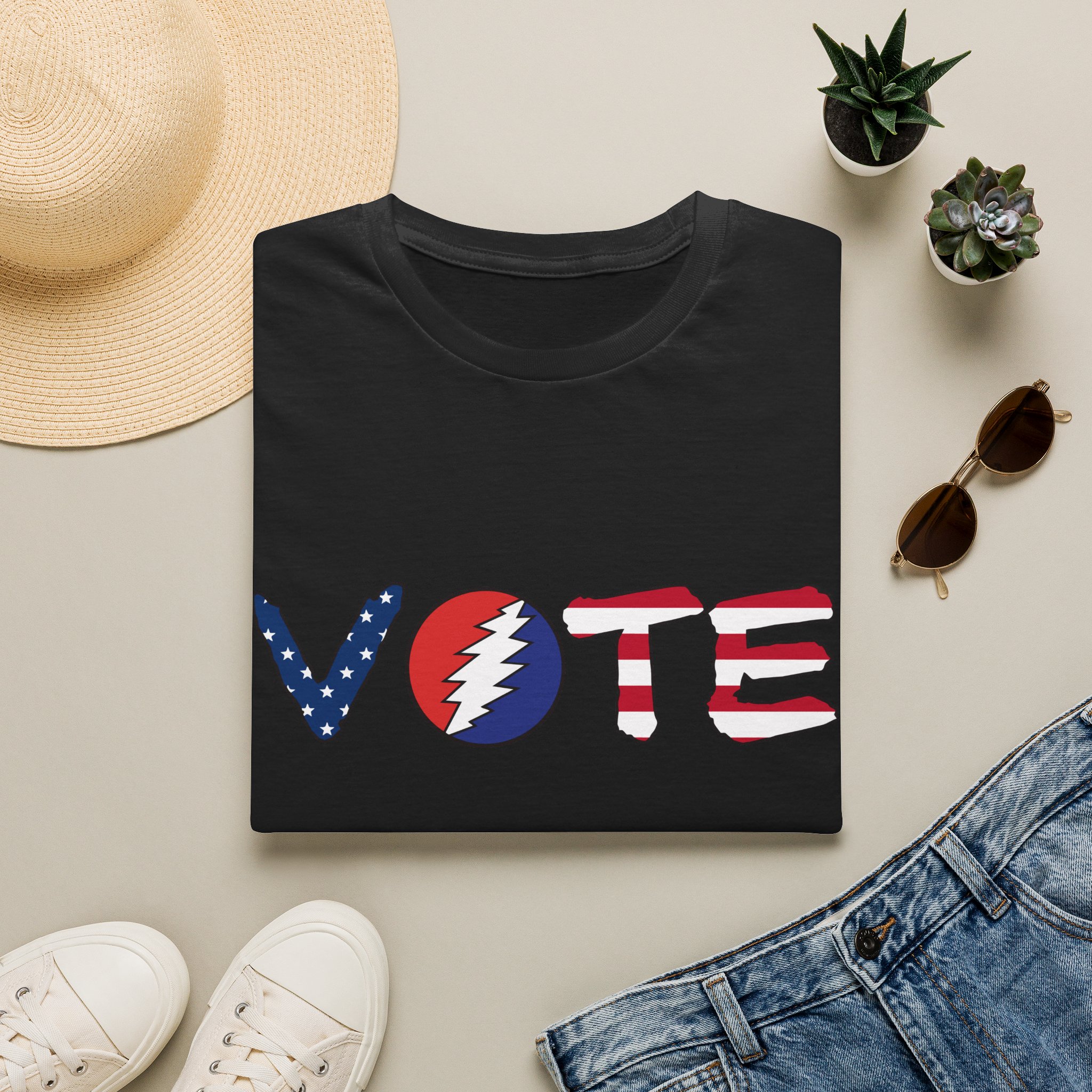 Grateful Dead Vote Lot Shirt Flag Unisex Softstyle - Image 5