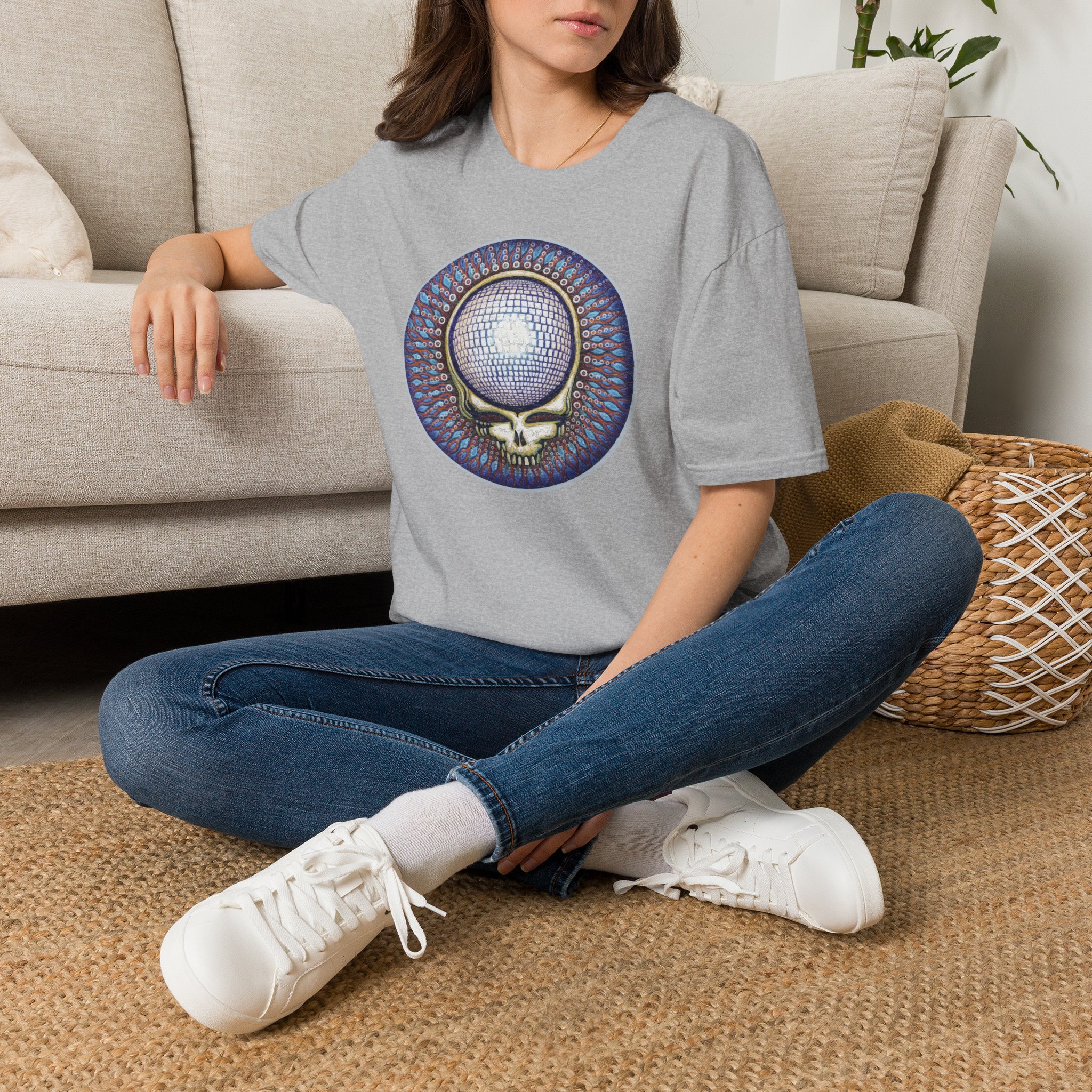 Grateful Dead Disco Ball Steal Your Face Lot Shirt Unisex Softstyle - Image 10