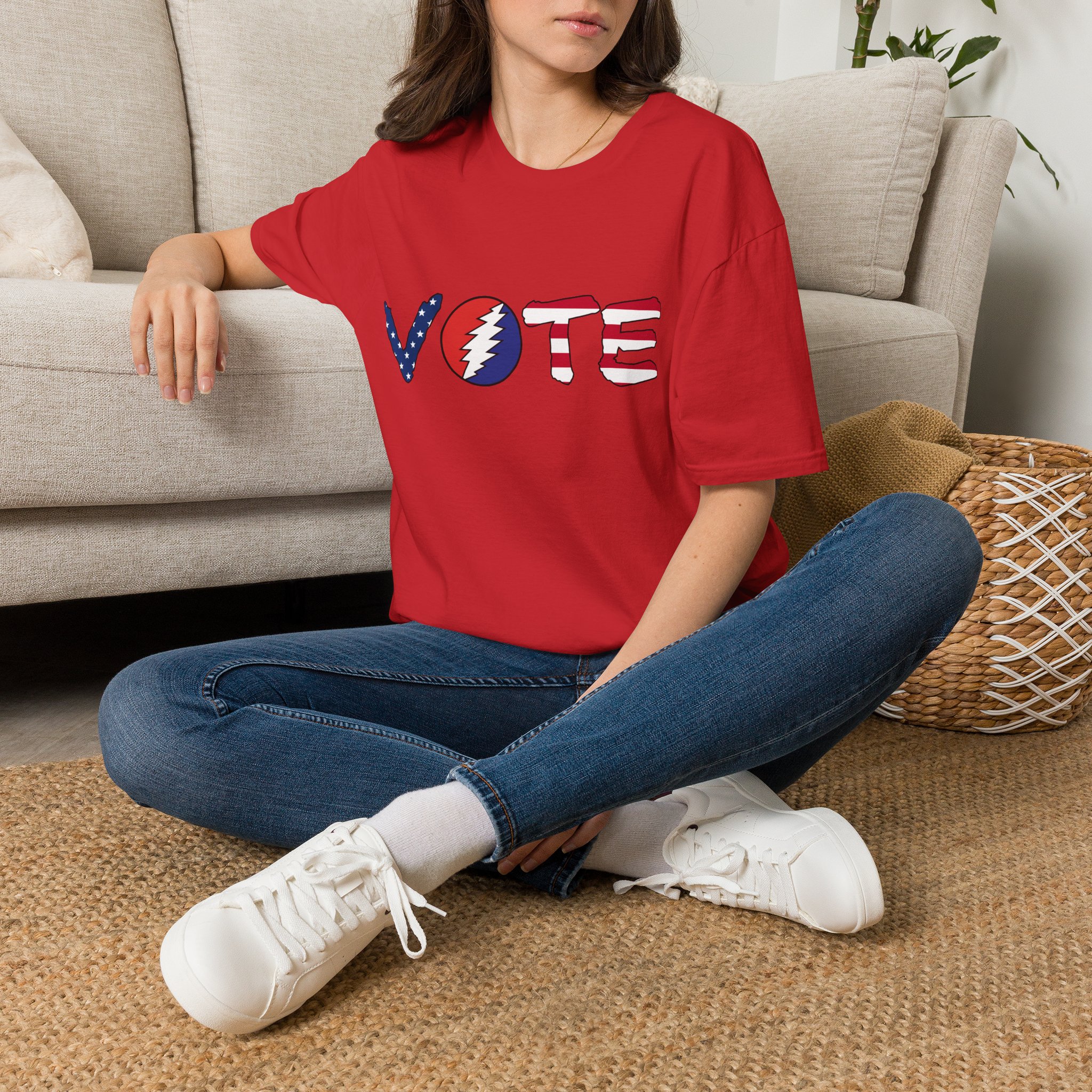Grateful Dead Vote Lot Shirt Flag Unisex Softstyle - Image 58