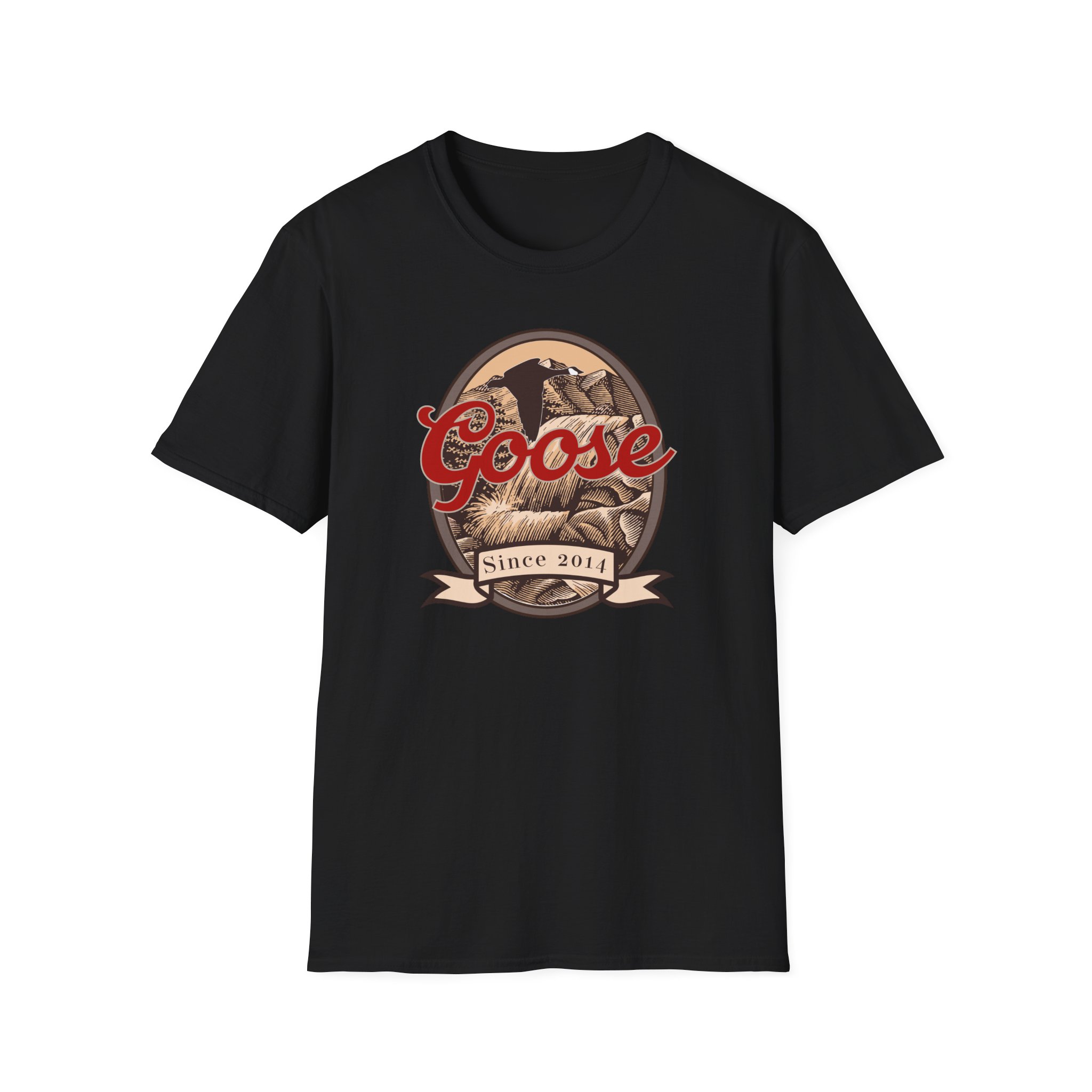 Goose Waterfall Banner Lot Shirt Unisex Softstyle - Image 7