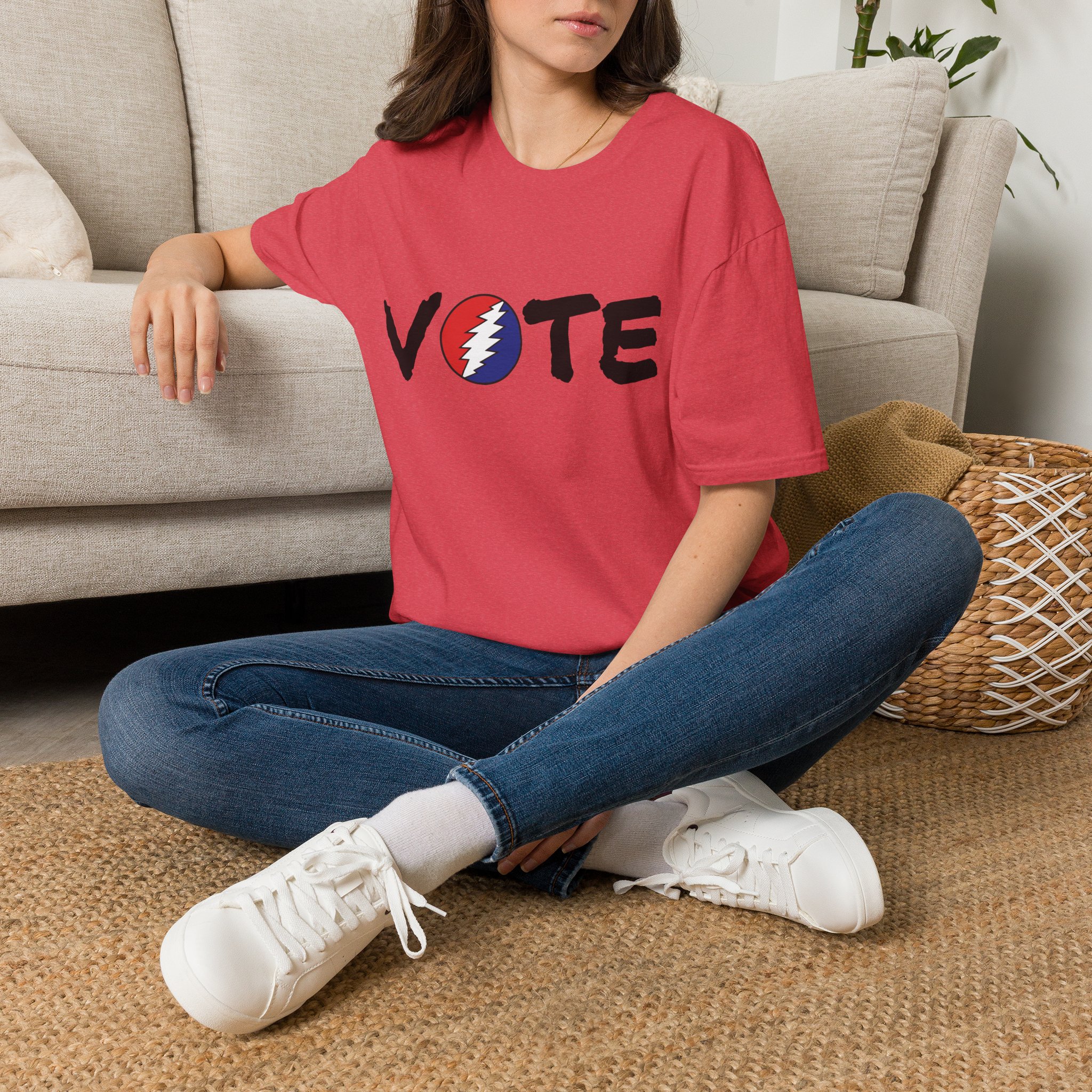Grateful Dead Vote Lot Shirt Black Unisex Softstyle - Image 34