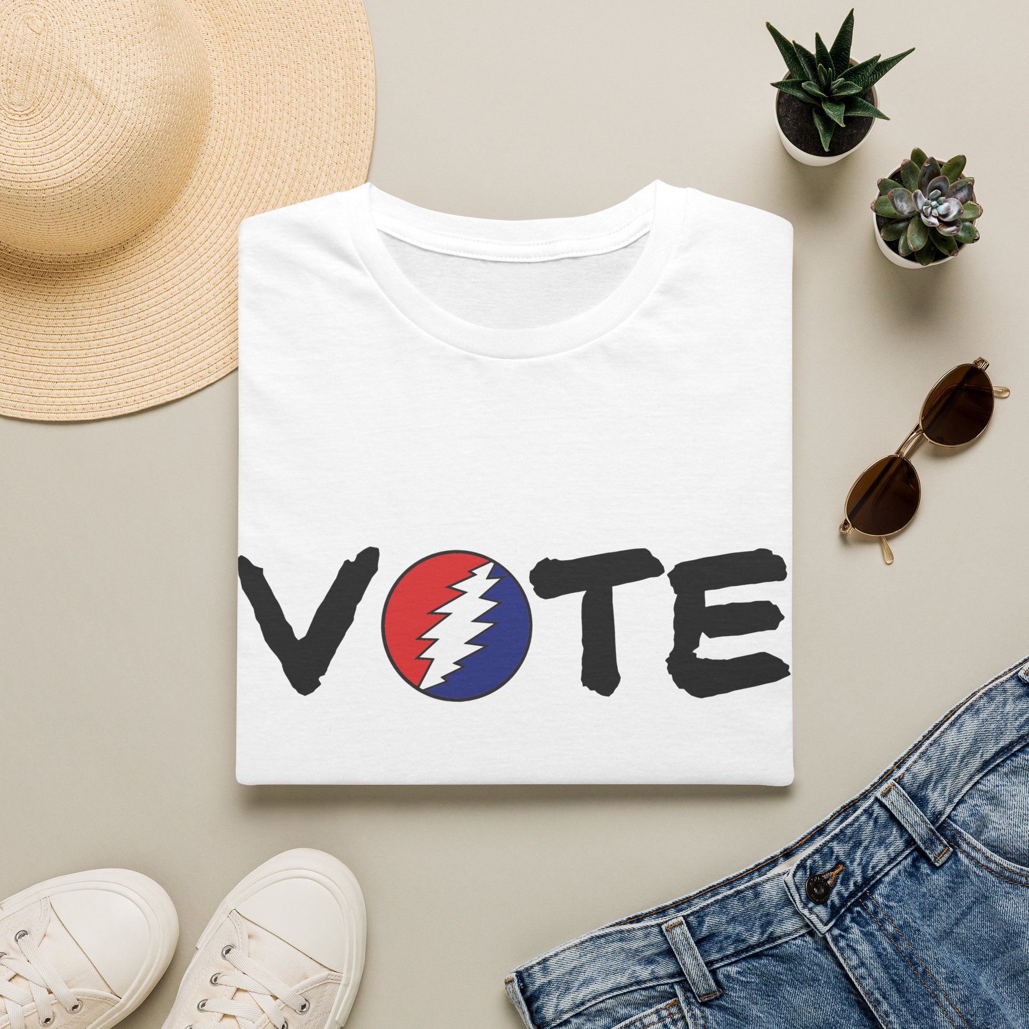 Grateful Dead Vote Lot Shirt Black Unisex Softstyle