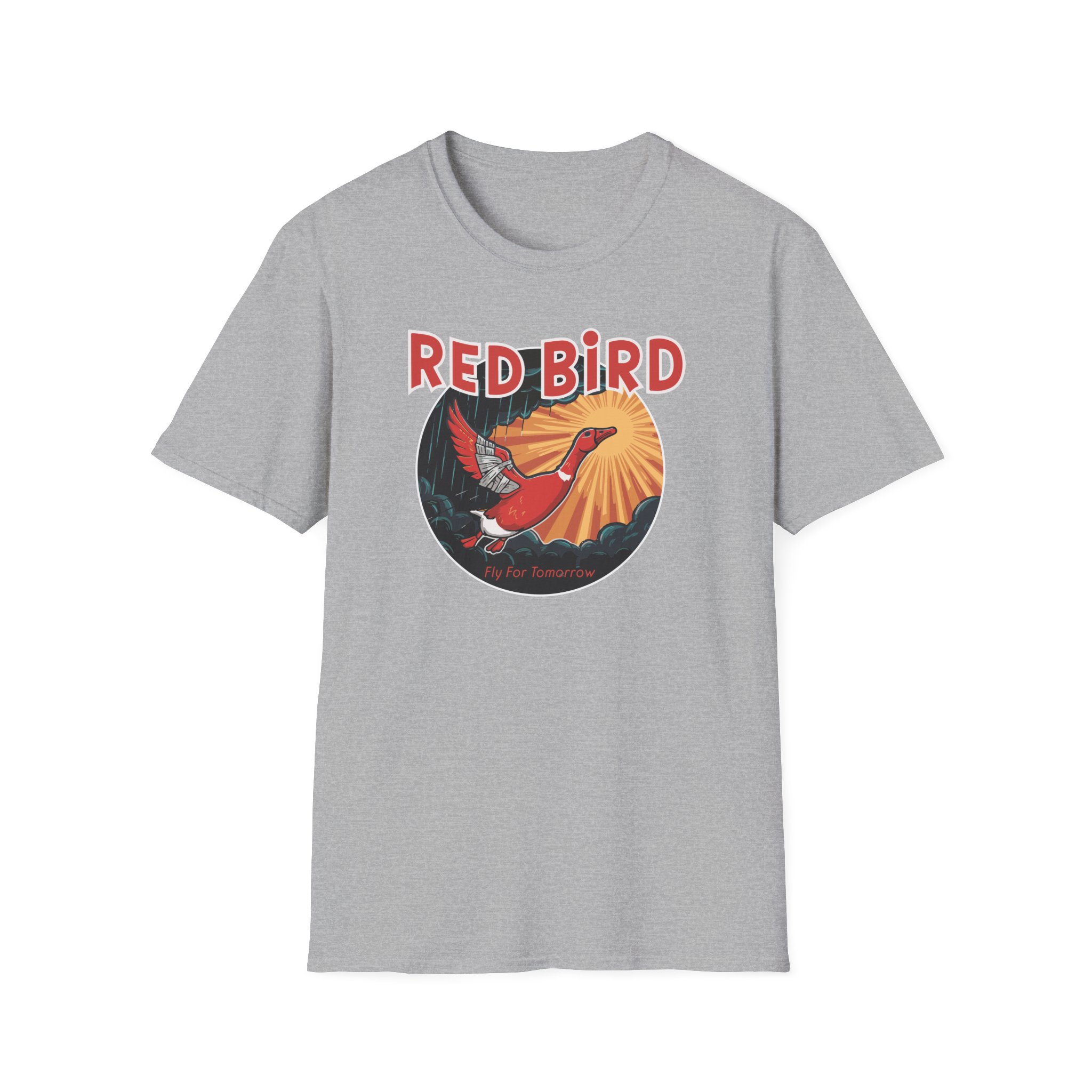 Goose Red Bird Lot Shirt Unisex Softstyle - Image 11