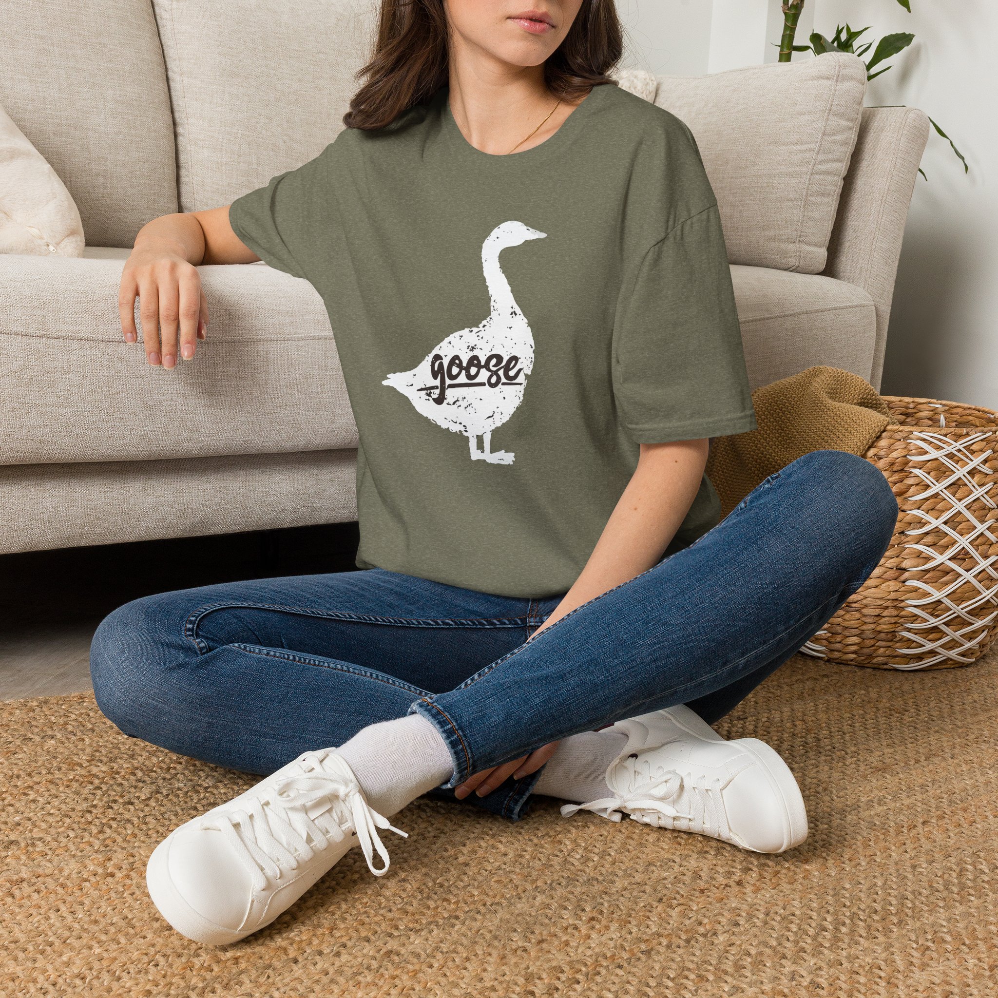Goose White Goose Lot Shirt Unisex Softstyle - Image 14