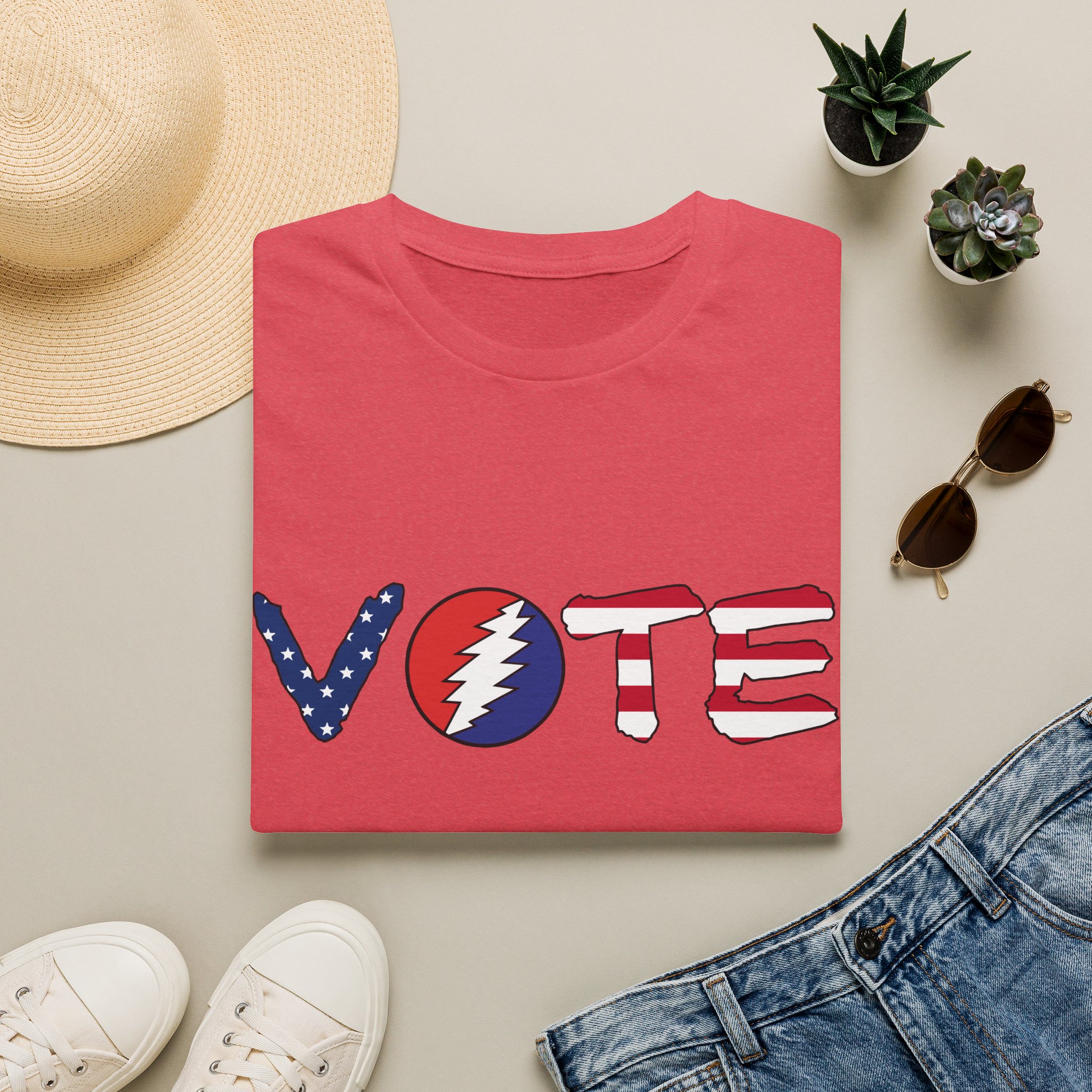 Grateful Dead Vote Lot Shirt Flag Unisex Softstyle - Image 53