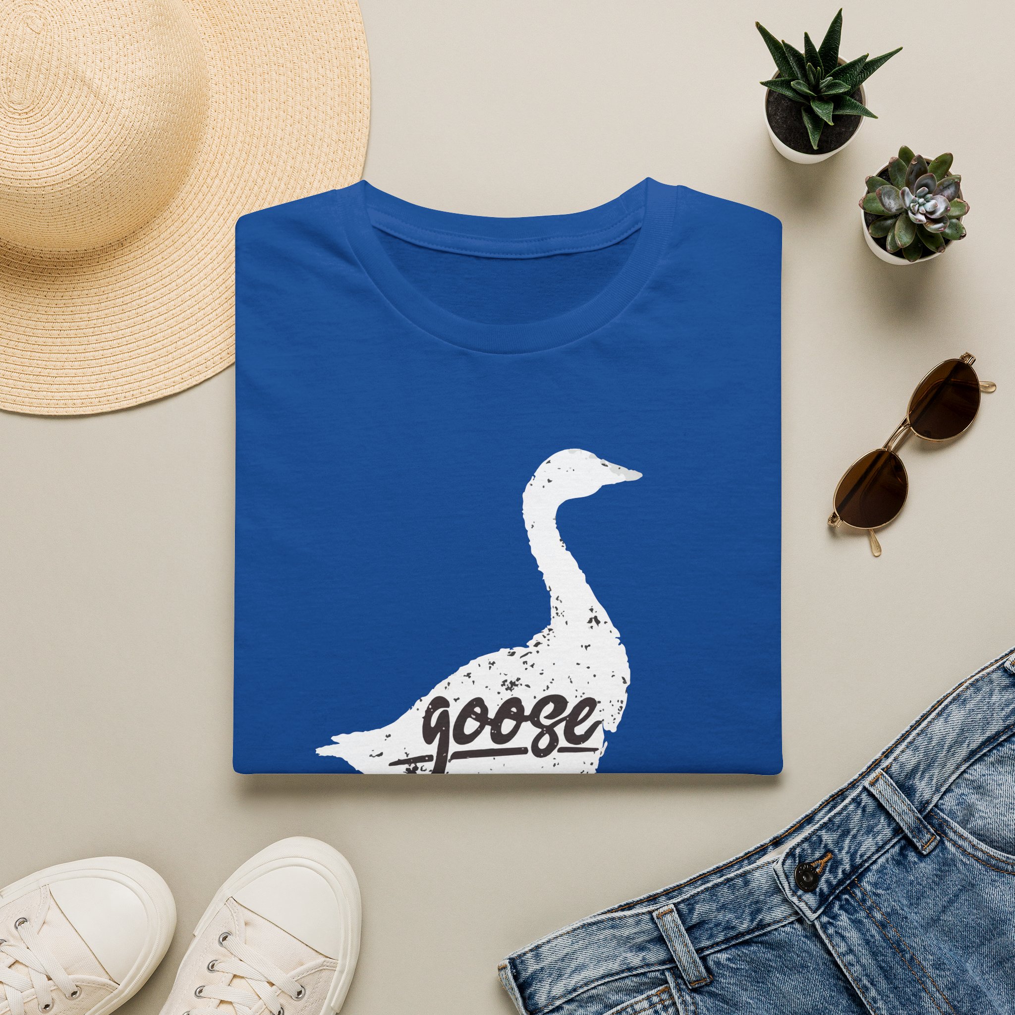 Goose White Goose Lot Shirt Unisex Softstyle - Image 45