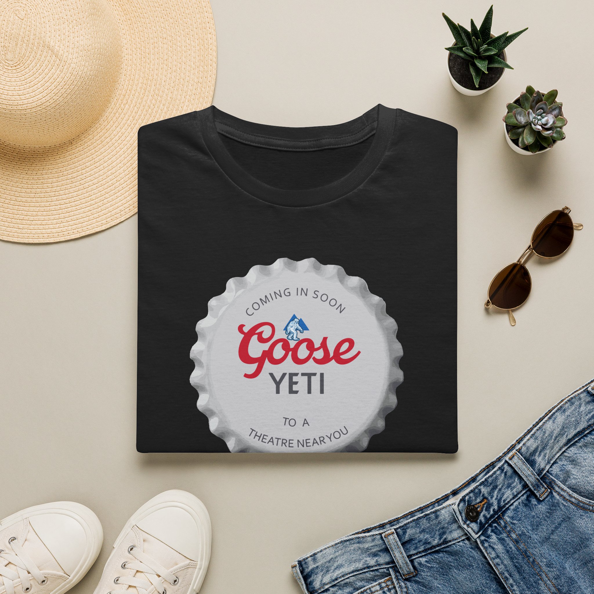Goose Yeti Bottlecap Lot Shirt Unisex Softstyle - Image 5