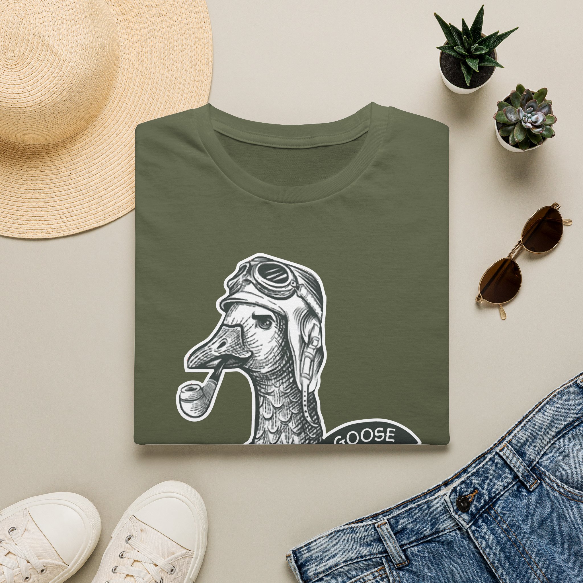 Goose Pilot Lot Shirt Unisex Softstyle - Image 21